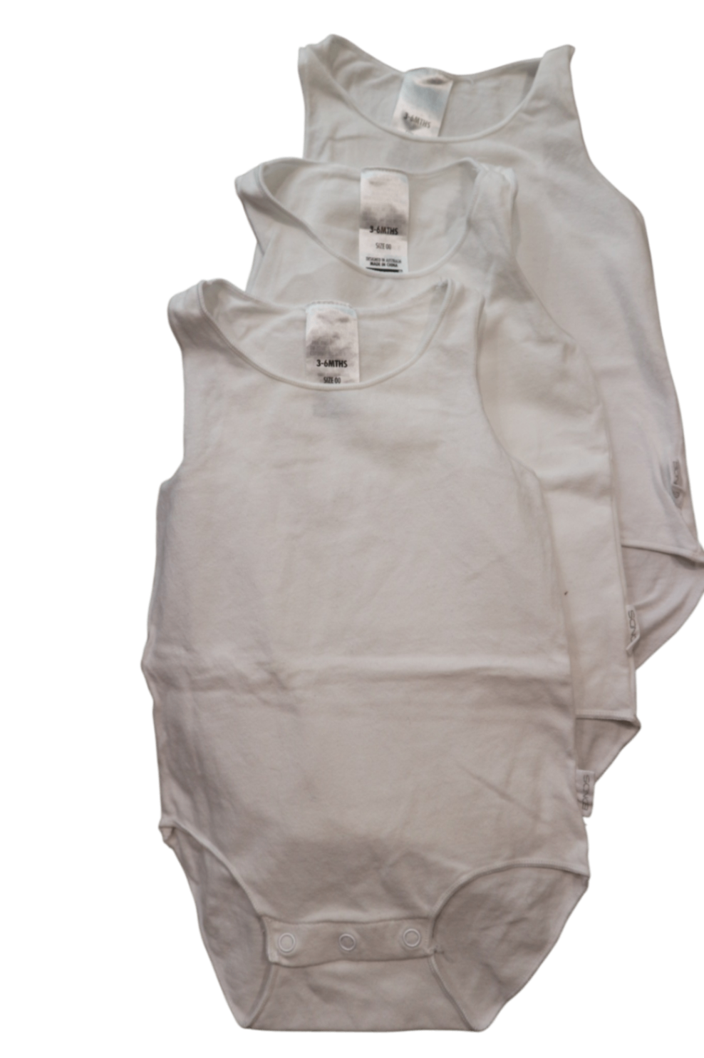 Bonds Bodysuit 5 Pack, White, 00