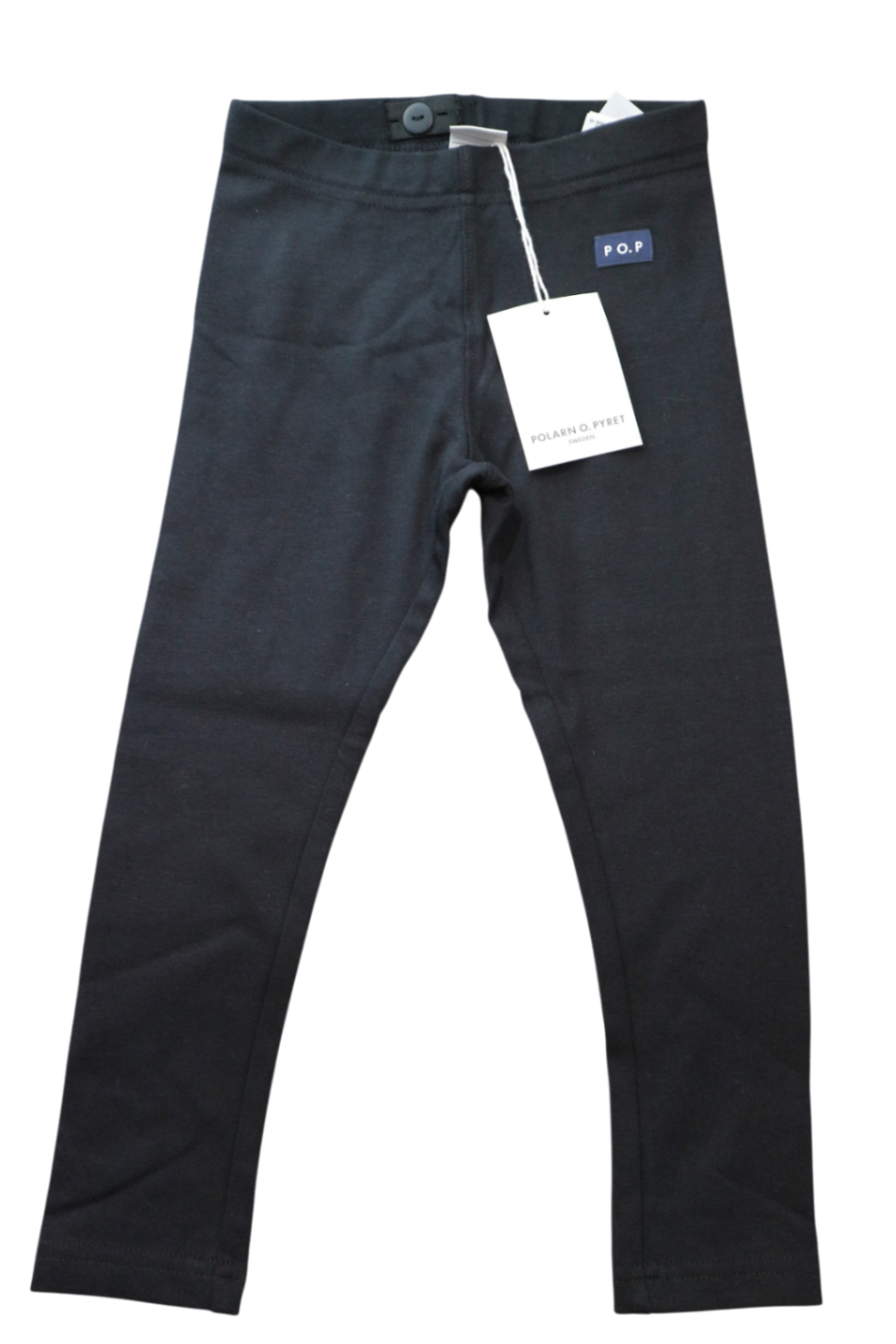 Polarn O. Pyret Knit Leggings, Black, 3-4