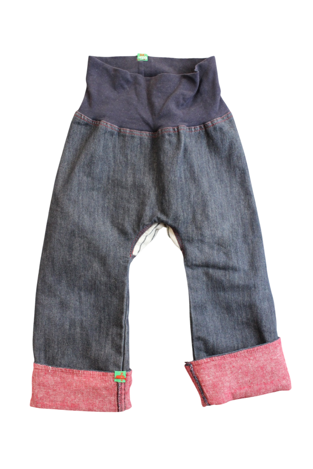 Oishi-m Pants, Denim navy/red/cream stripe, 3
