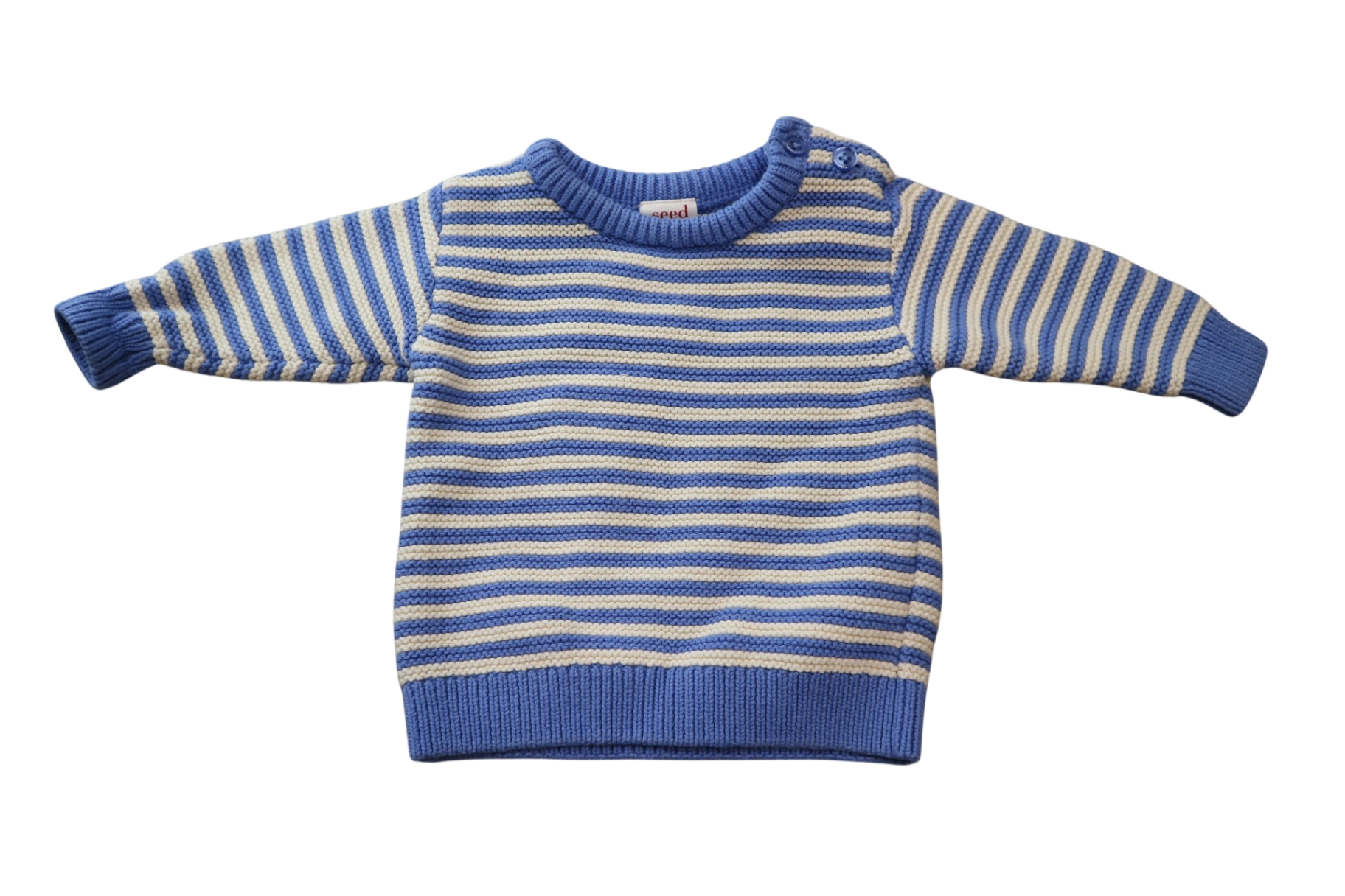 Seed Jumper, Blue and White, 0000