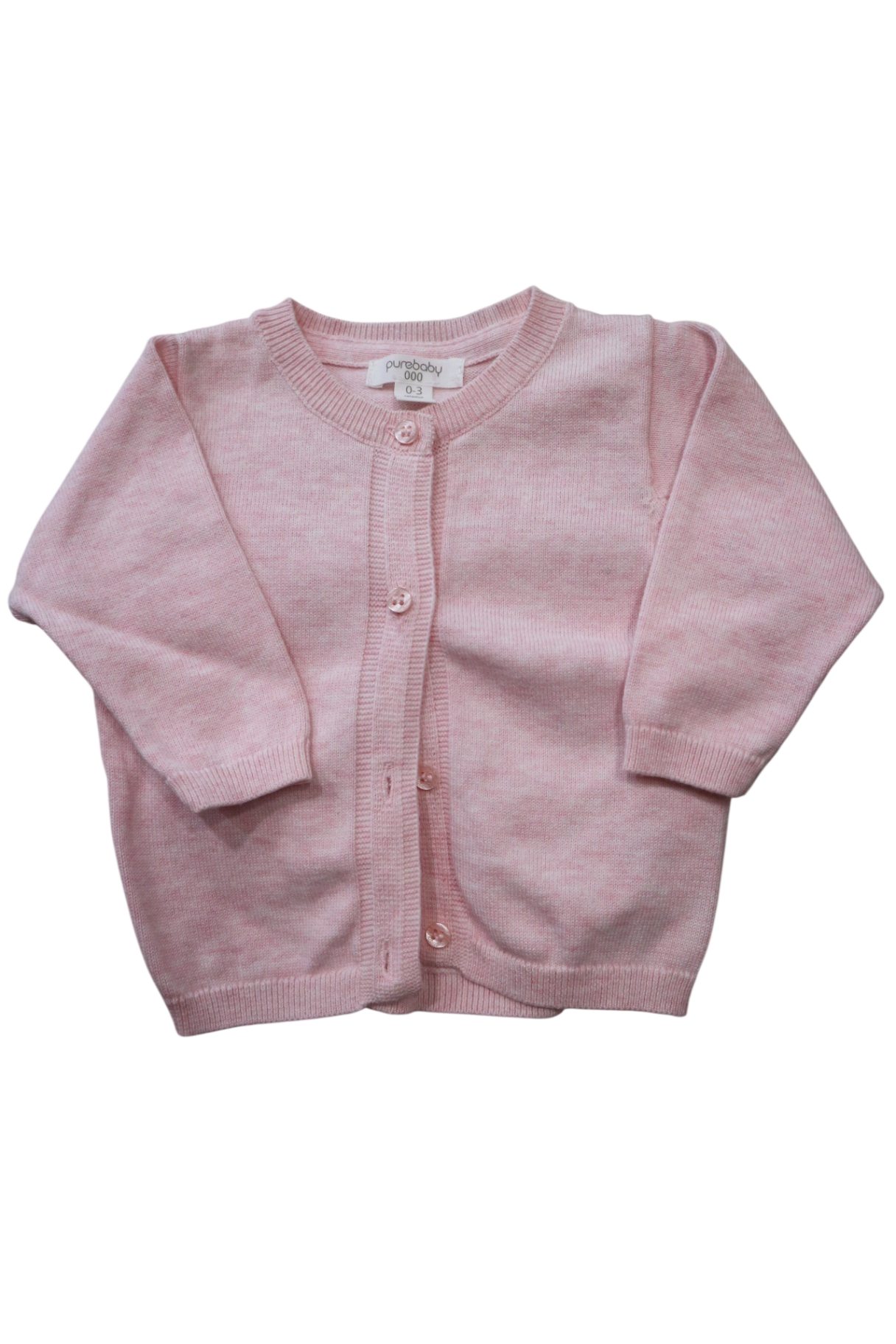 Purebaby Cardigan, Pink, 000