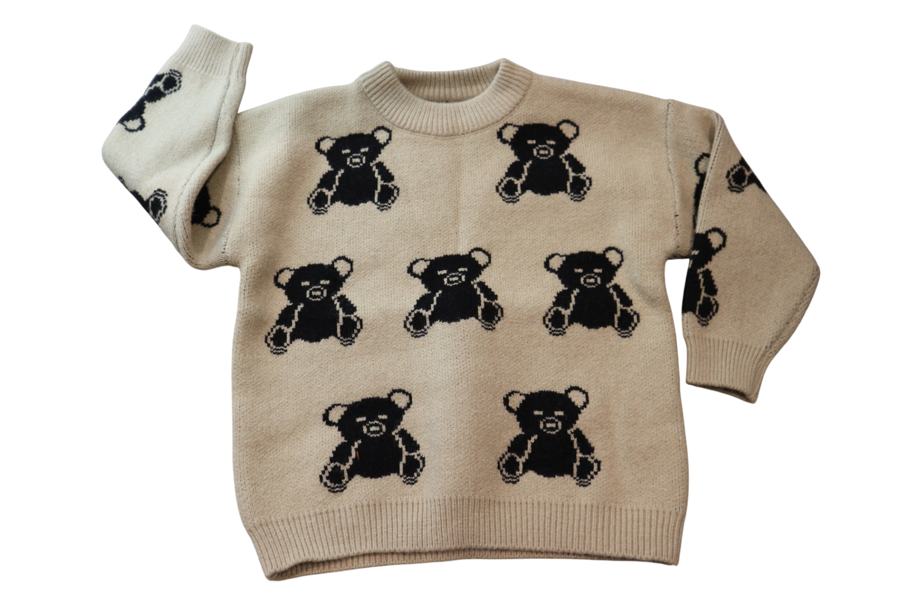 Unbranded Jumper, Beige and black, 3-5