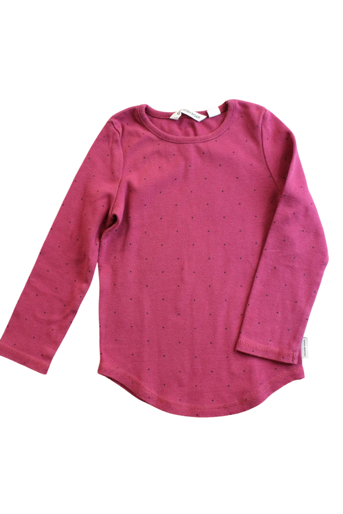Country Road Long-Sleeve T-Shirt, maroon, 3