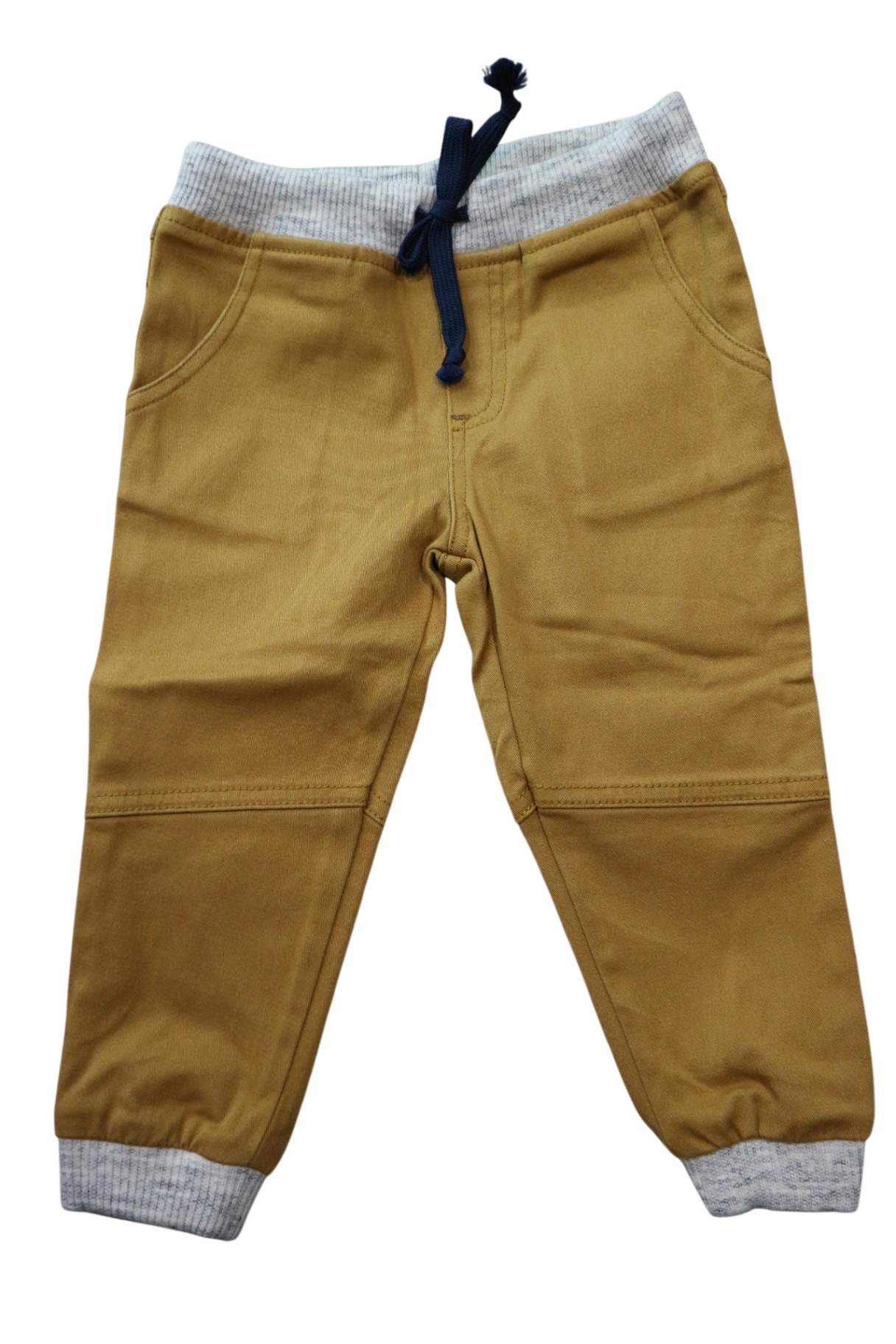 Korango Pants, Mustard brown with grey accents, 1