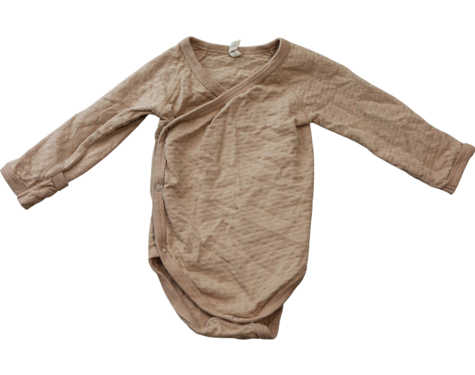 Quincy Mae Bodysuit, Pale pink pointelle, 00