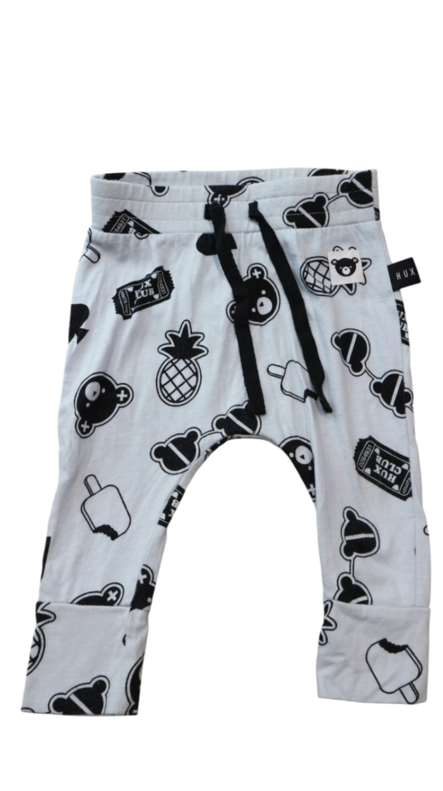 HUX Leggings, Light Blue Black Multi, 00