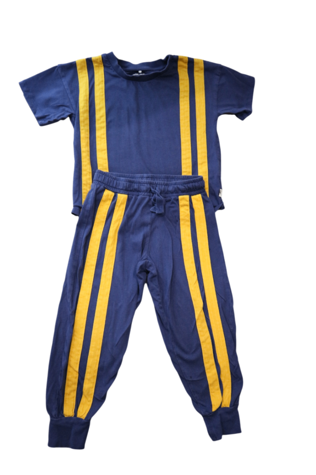 Mini Rodini Tracksuit Set, Blue Yellow, 3-5Y