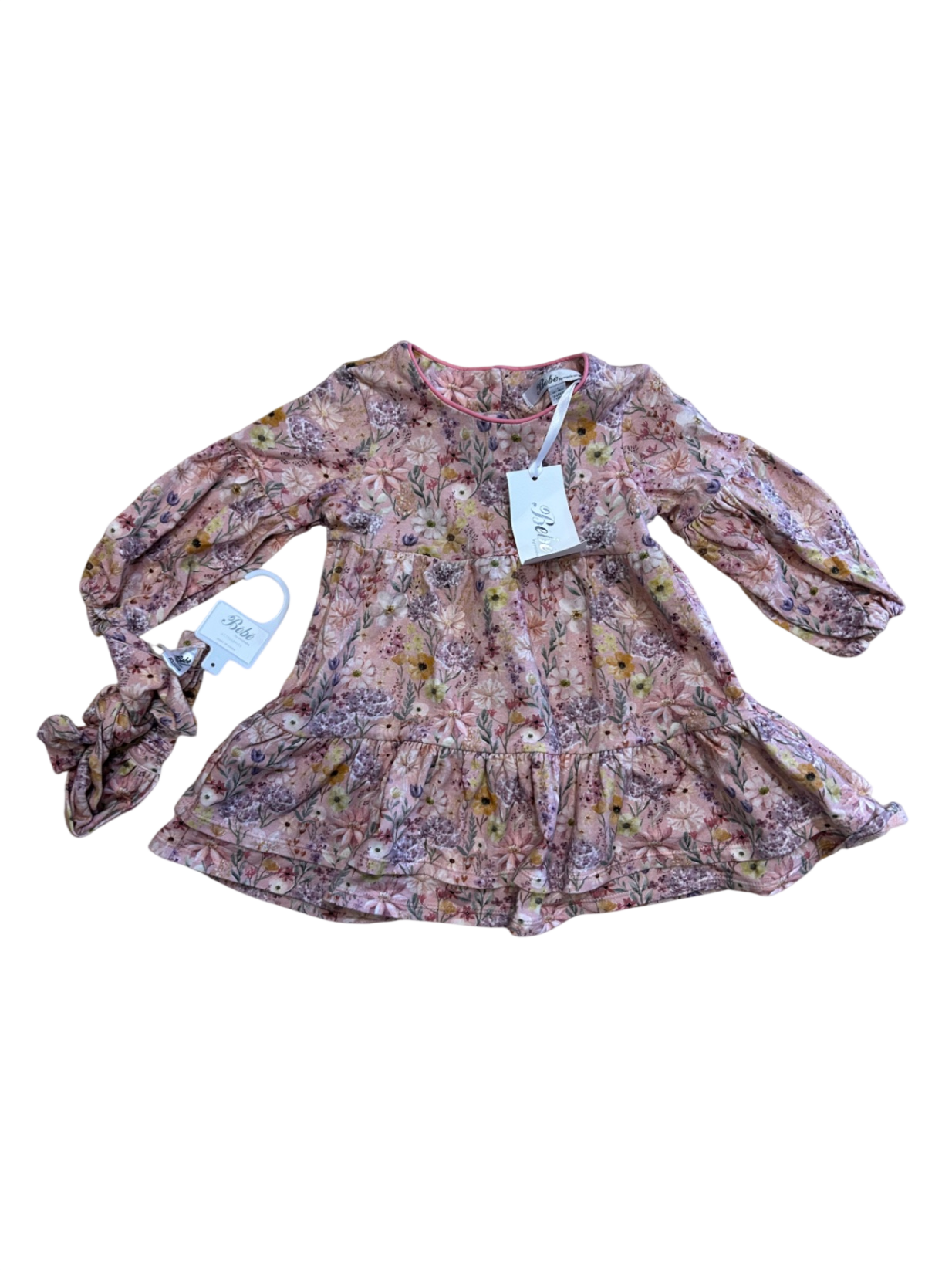Bebe by Minihaha Dress and headband , Pink, 1