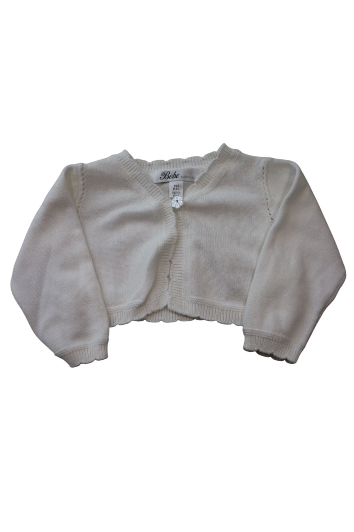 Bebe Cardigan, White, 000