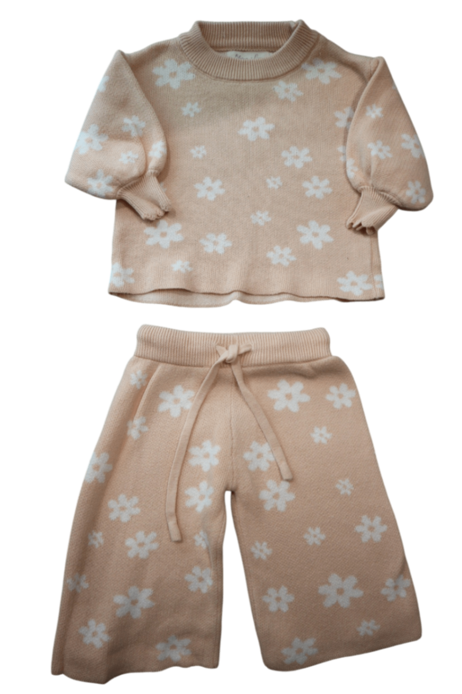 Blossom & Pear Knitwear Set, Pink, 000