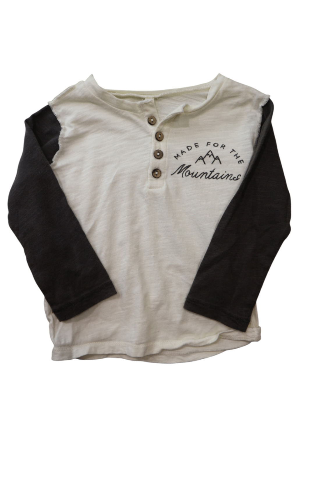 Rylee & Cru Long-Sleeve T-Shirt, Cream and black, 1