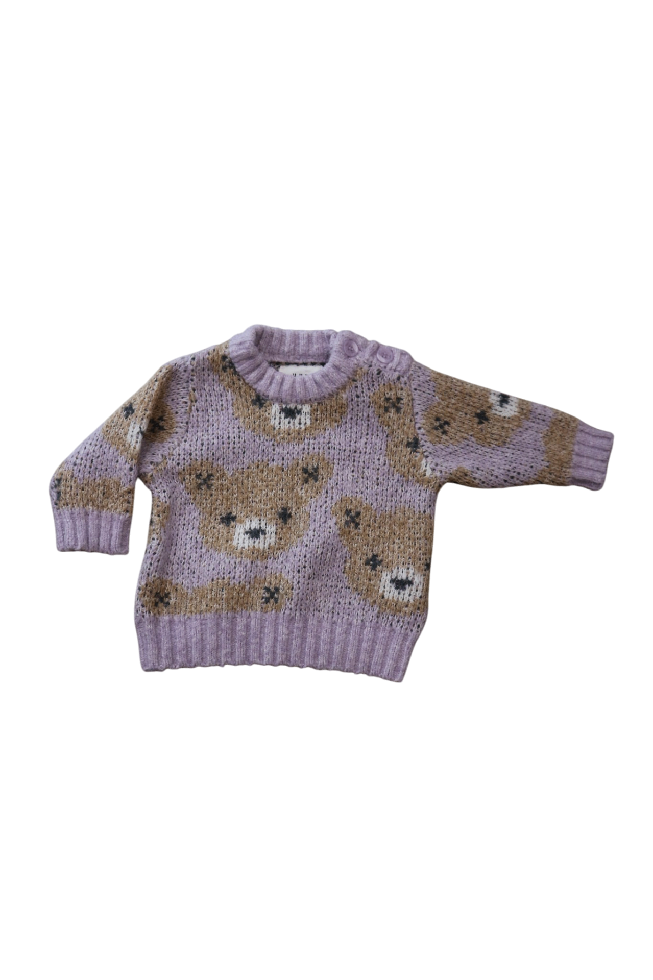 Hux Jumper, Lavender and brown, 00