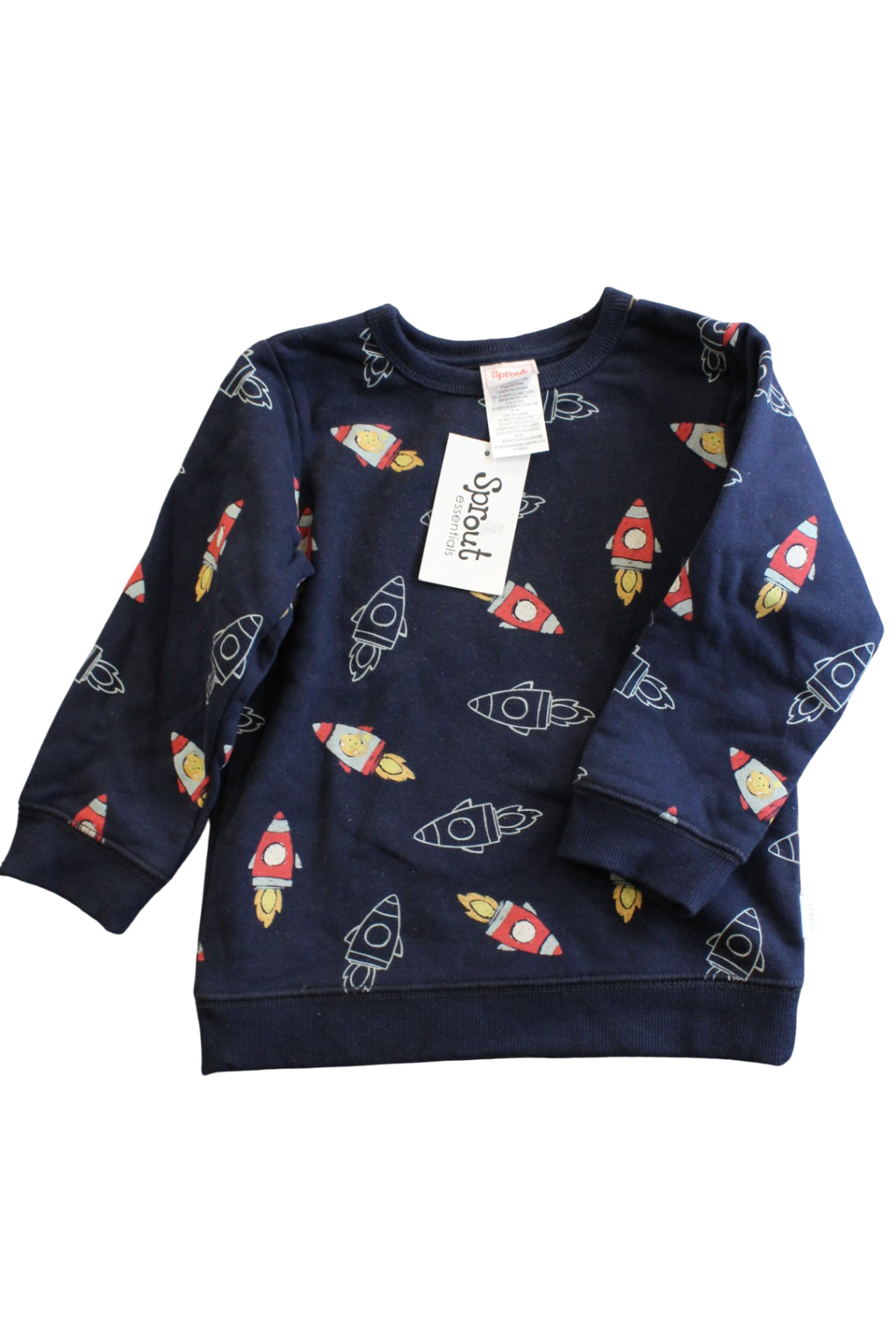 Sprout Jumper, Navy blue/spaceships, 2