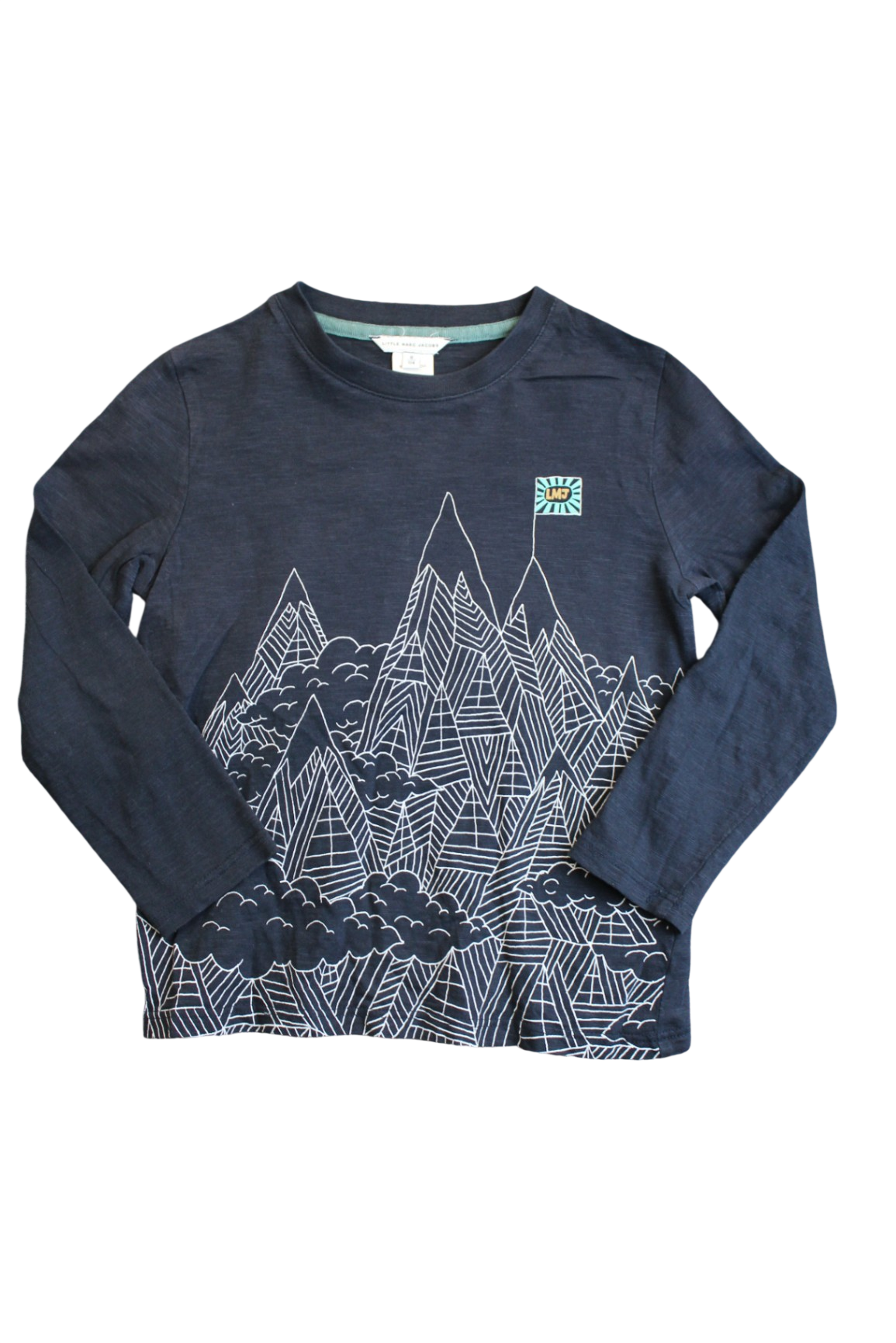 Little Marc Jacobs Long-Sleeve T-Shirt, Navy, 6