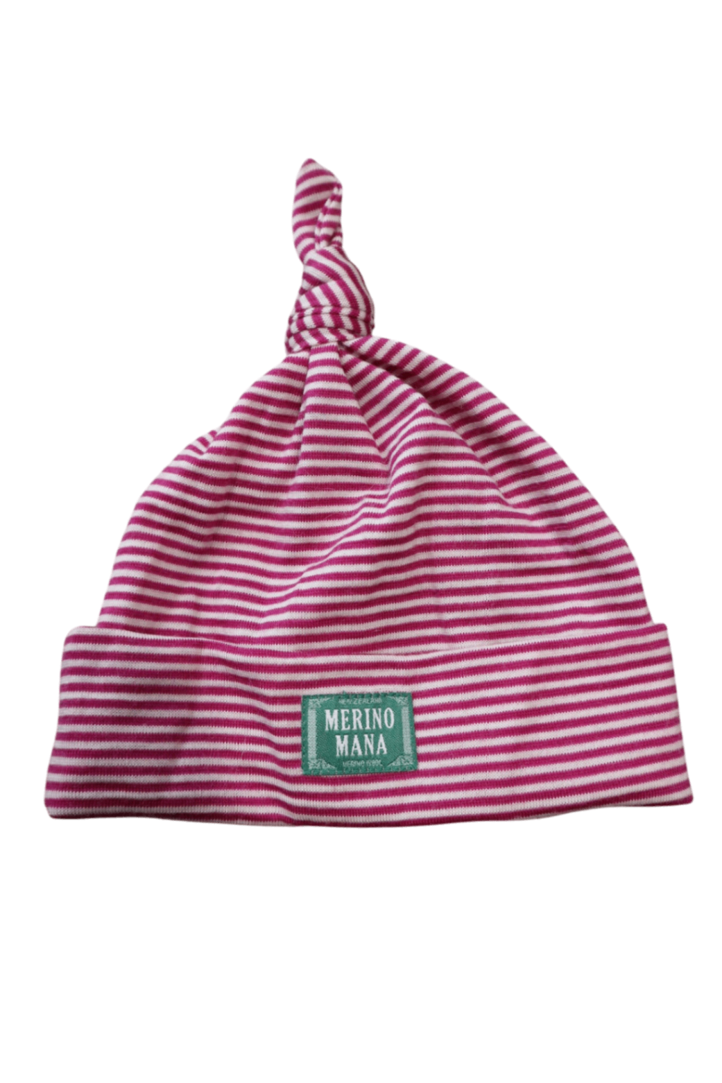 Merino Mana Hat, Pink and White, 000