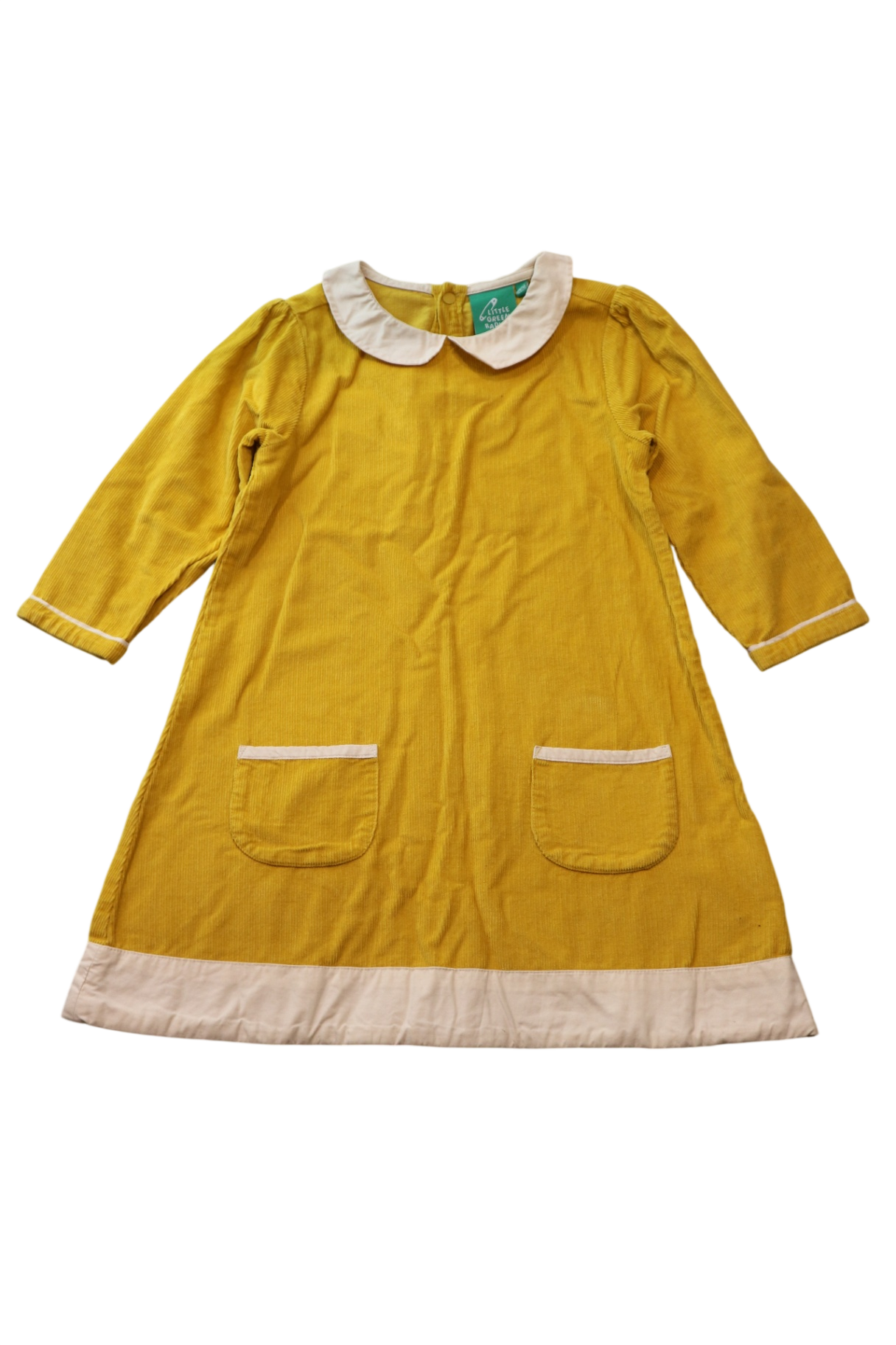 Little Green Radicals Dress, Yellow, 7-8