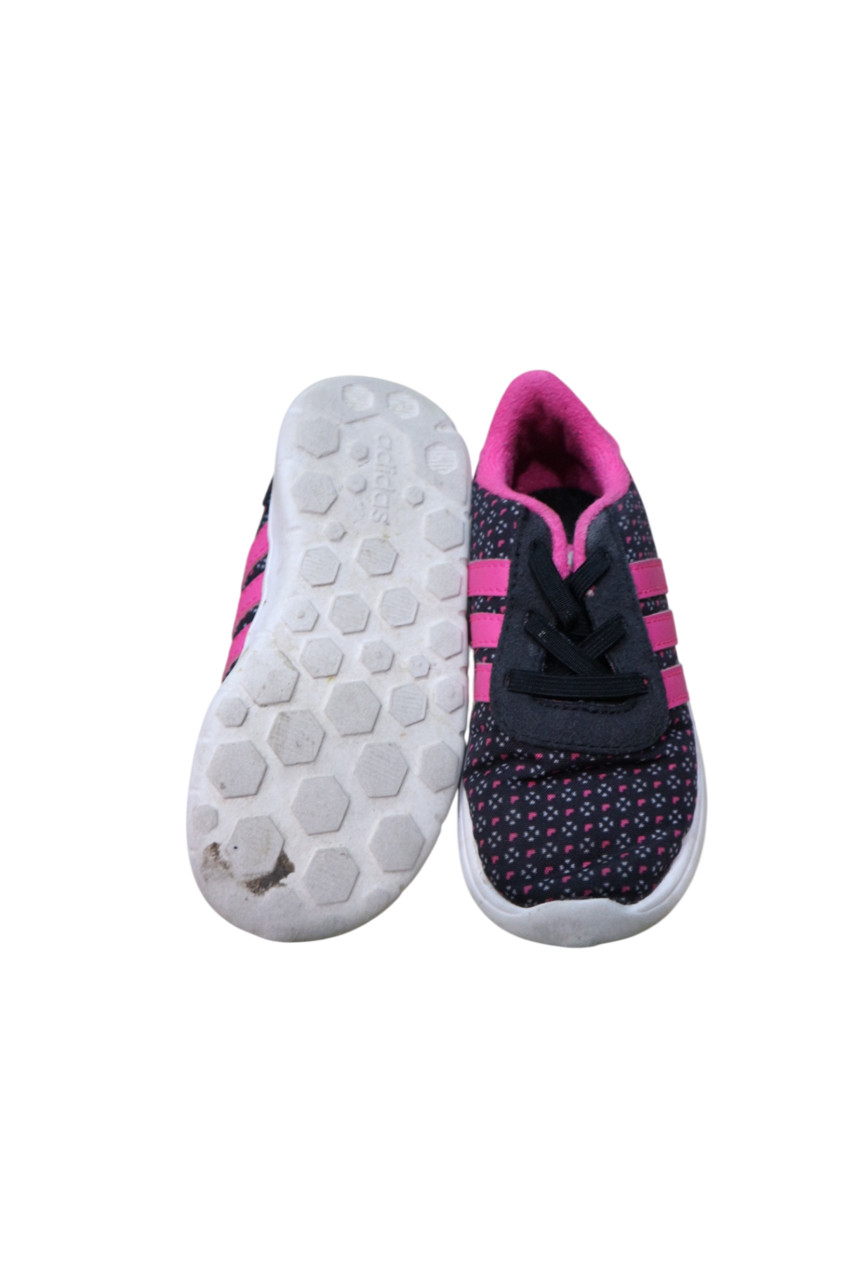 Adidas Sneakers, Black, pink, US 8/EUR 25