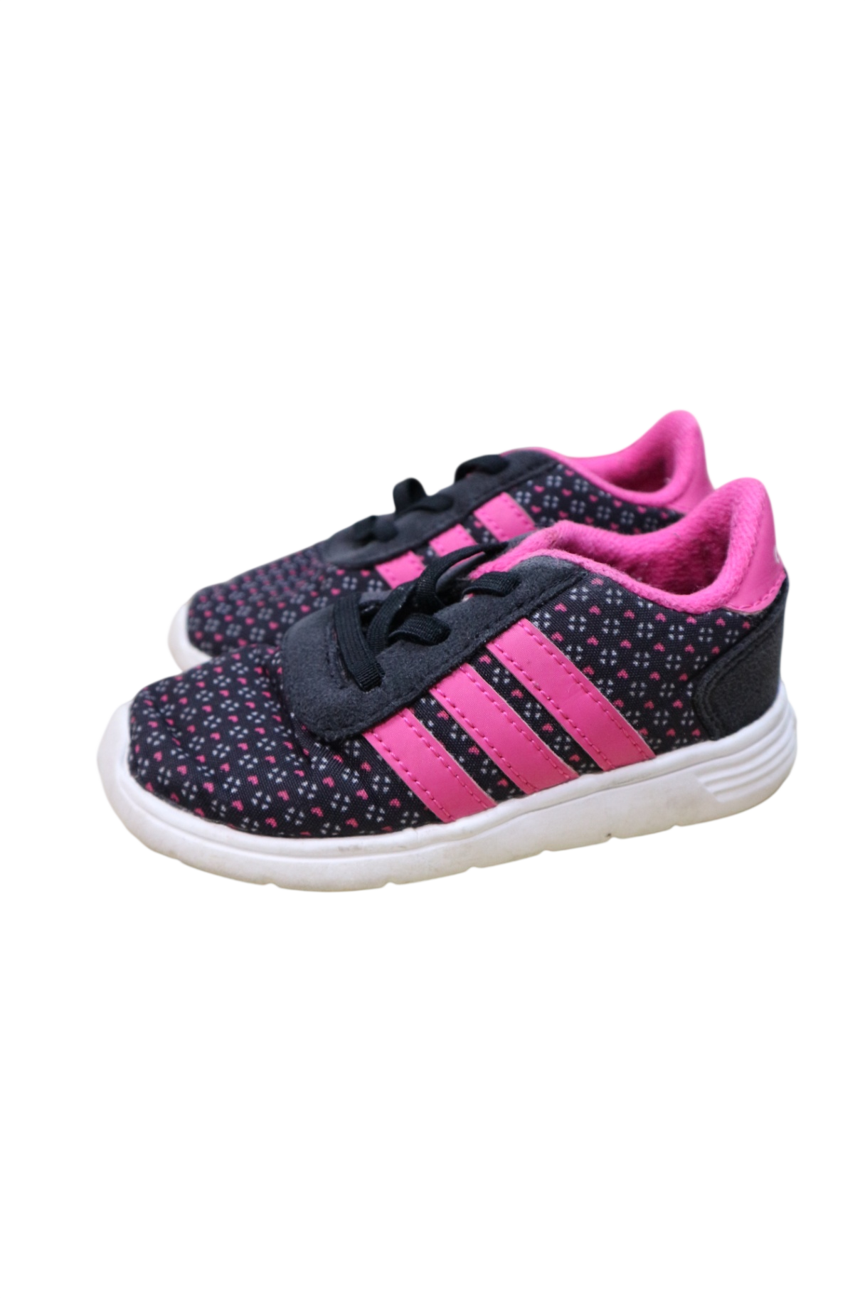 Adidas Sneakers, Black, pink, US 8/EUR 25