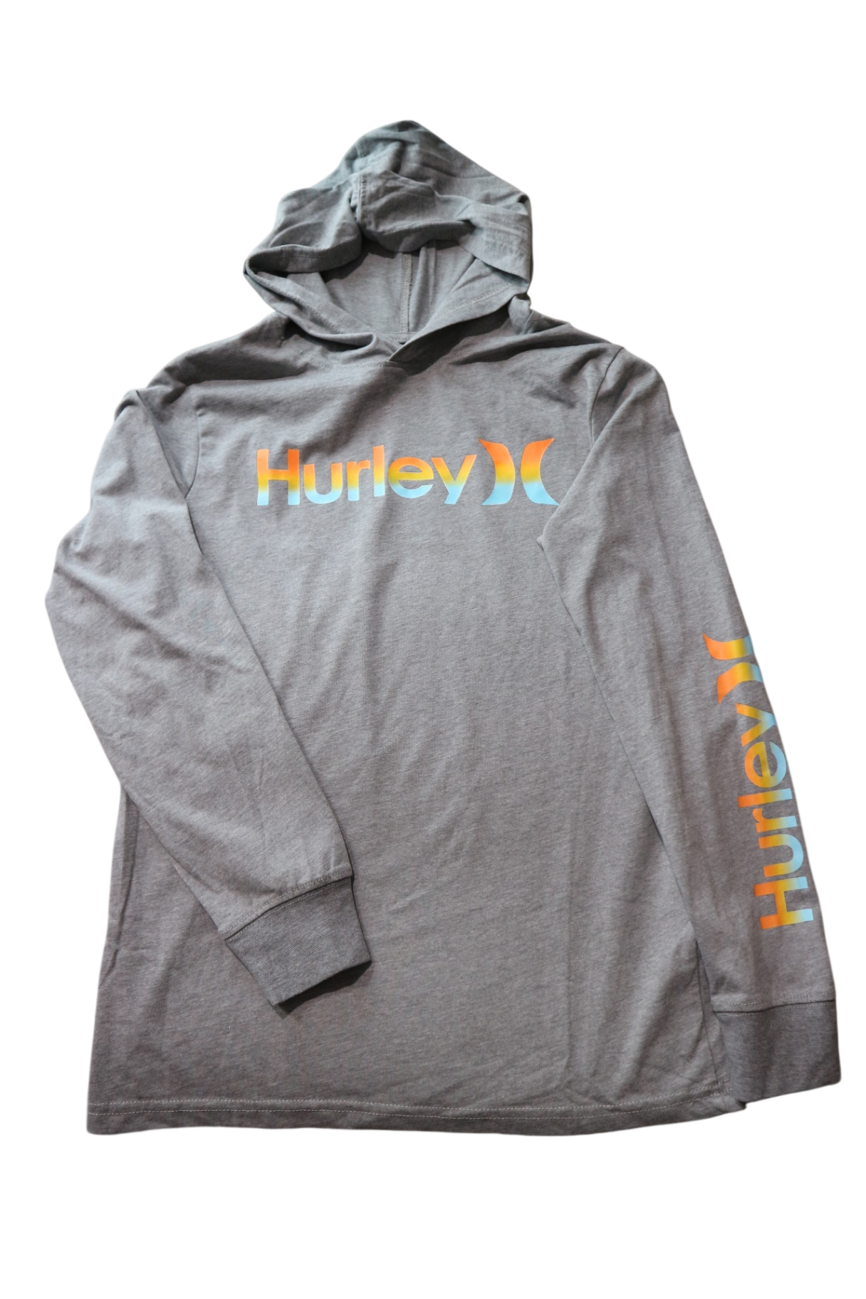 Hurley Long-Sleeve T-Shirt, Grey, 12-13