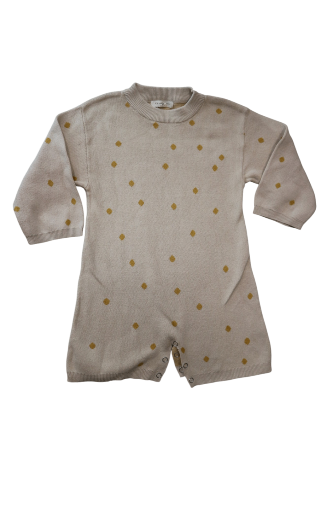Susukoshi Jumpsuit, Beige Mustard Dots, 2