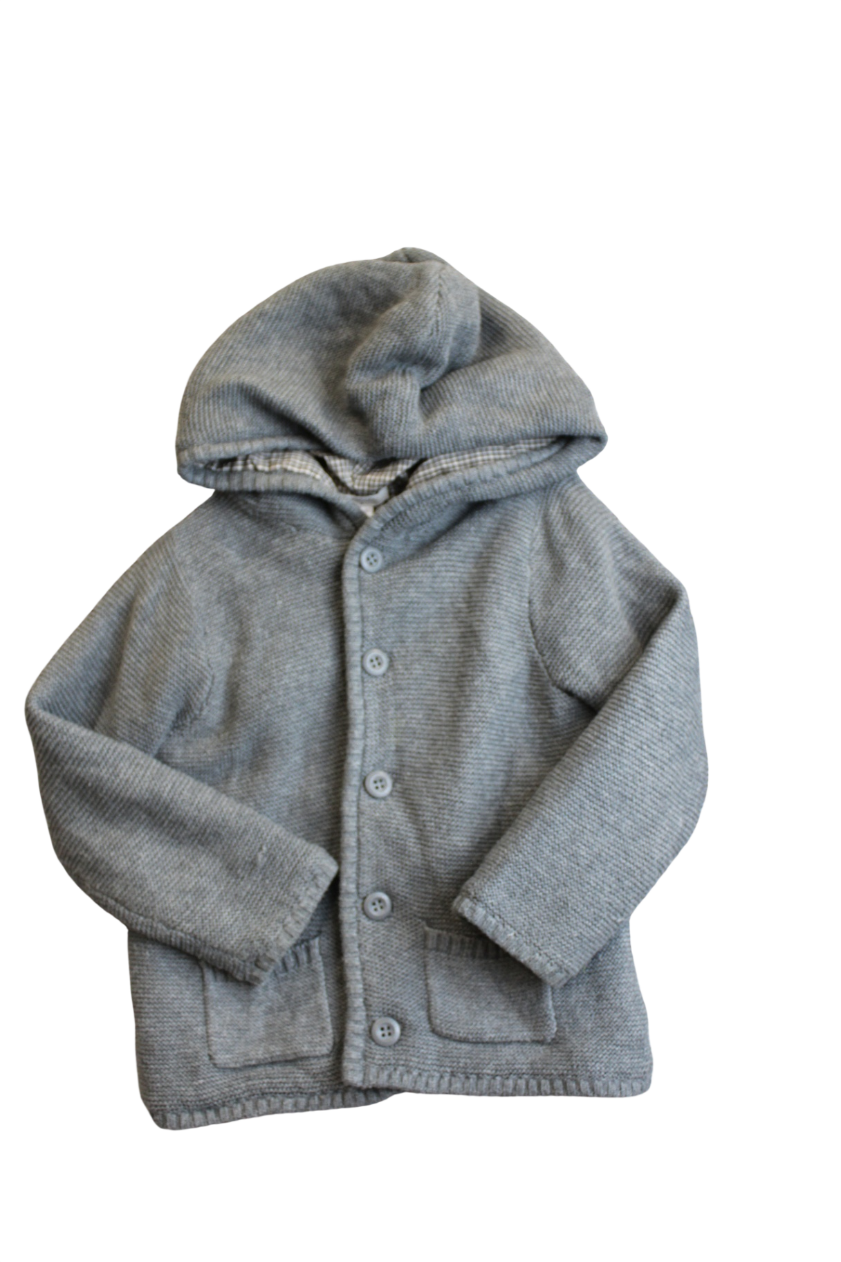 Purebaby Cardigan, Grey, 3