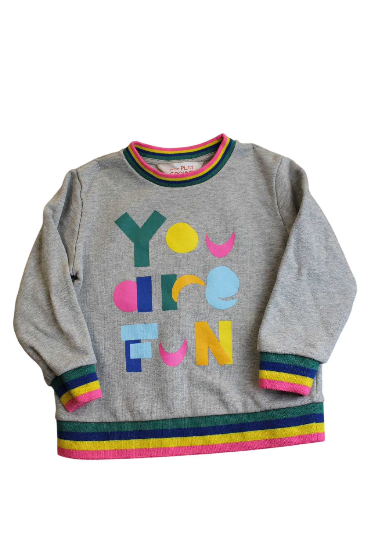 Gorman Playground Jumper, Grey.multi print, 3-4