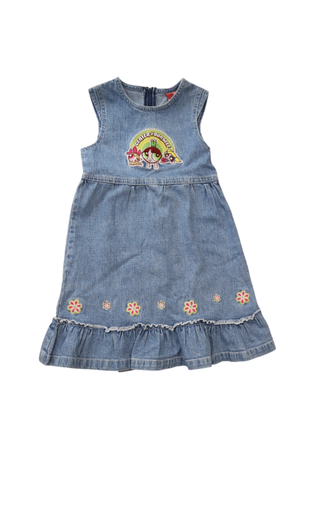 Powerpuff Girls Dress, Blue Denim, 4-5Y