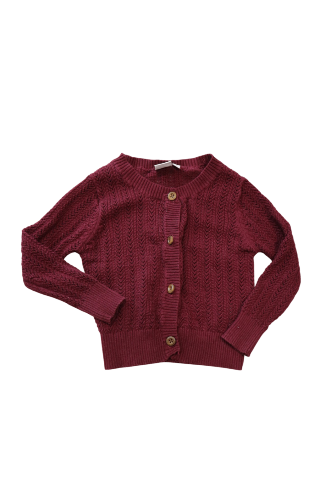Karibou Cardigan, Burgundy, 3