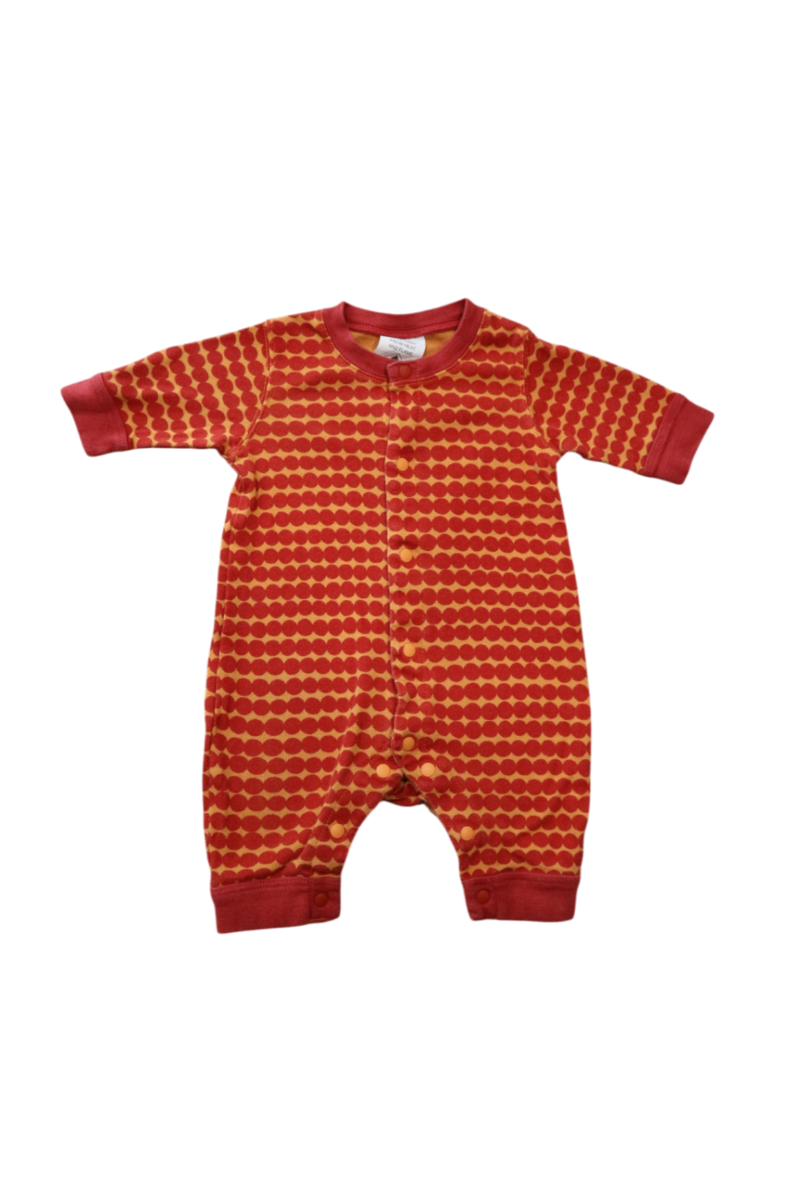 Uniqlo Jumpsuit, Orange Red Dots, 0000