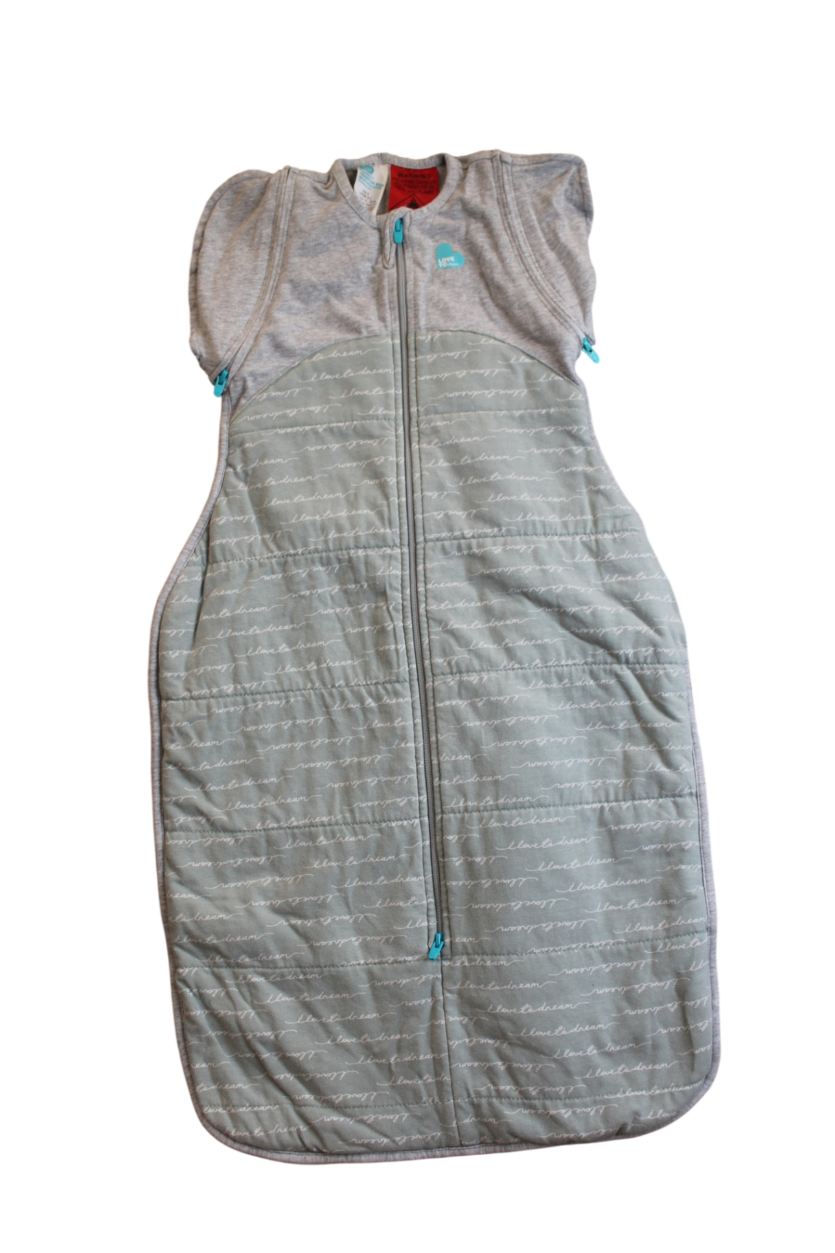 Love to Dream Sleeping Bag, Grey, Teal, 0