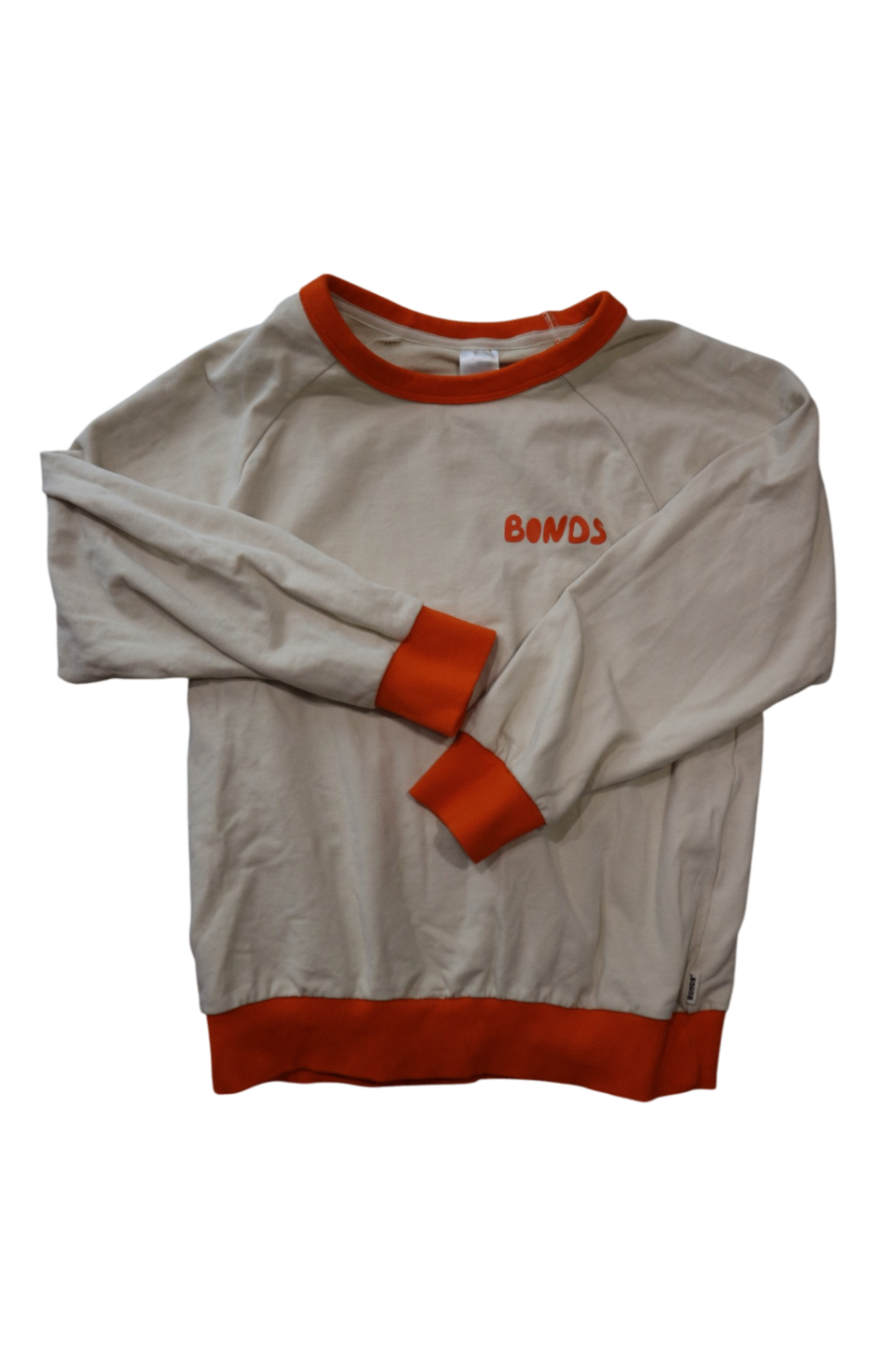 Bonds Jumper, Cream Orange, 7
