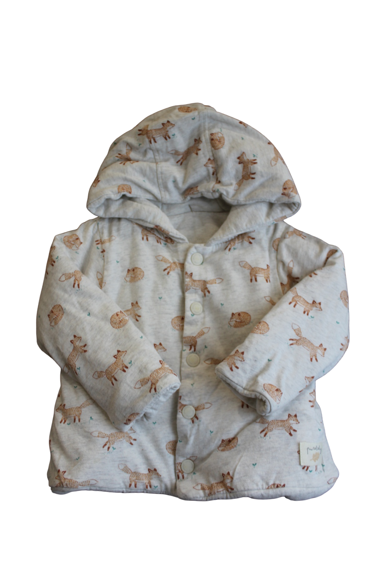 Purebaby Jacket, Light Grey, 0