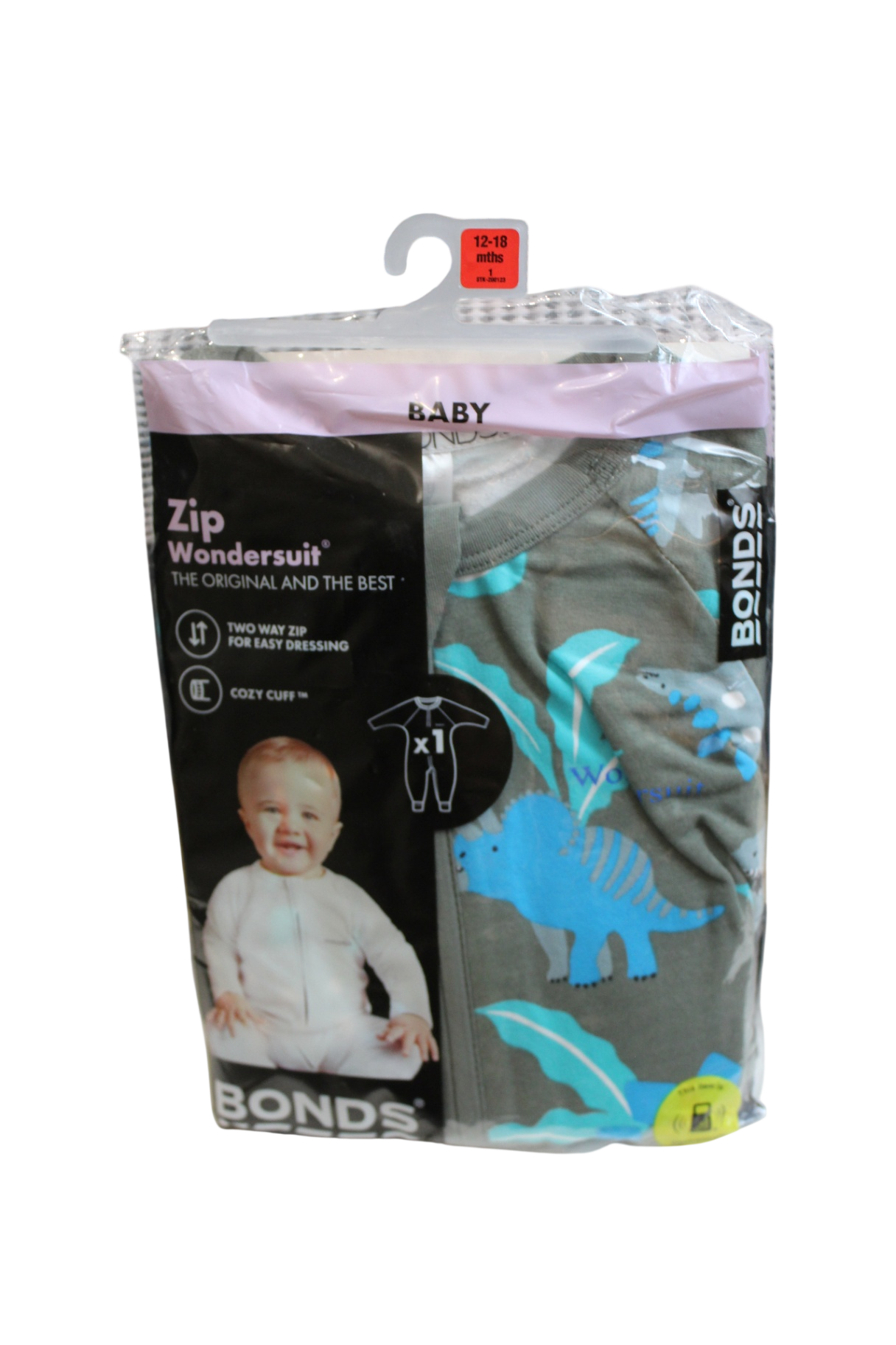 Bonds Jumpsuit, Grey, 1 (12-18 mths)
