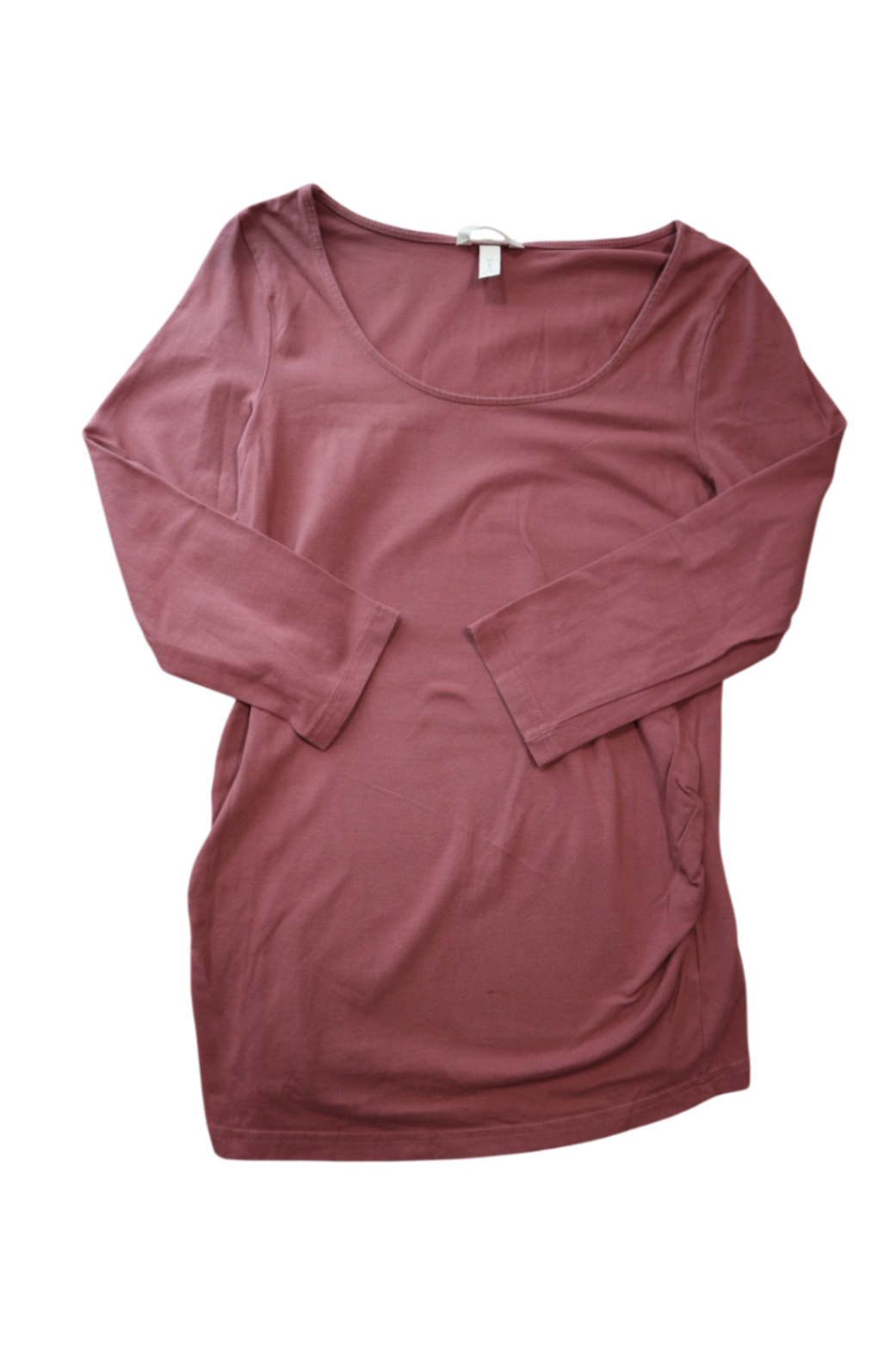 H&M Long-Sleeve Maternity Top, Dusty Pink, M