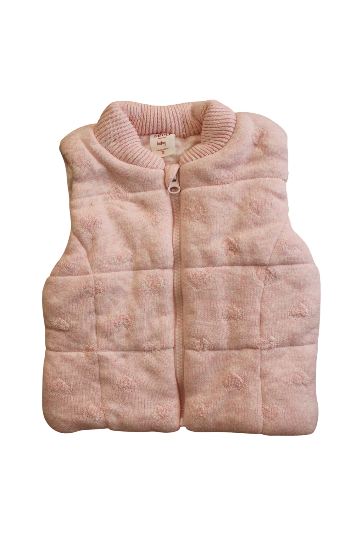 Seed Puffer Vest, Pink, 00