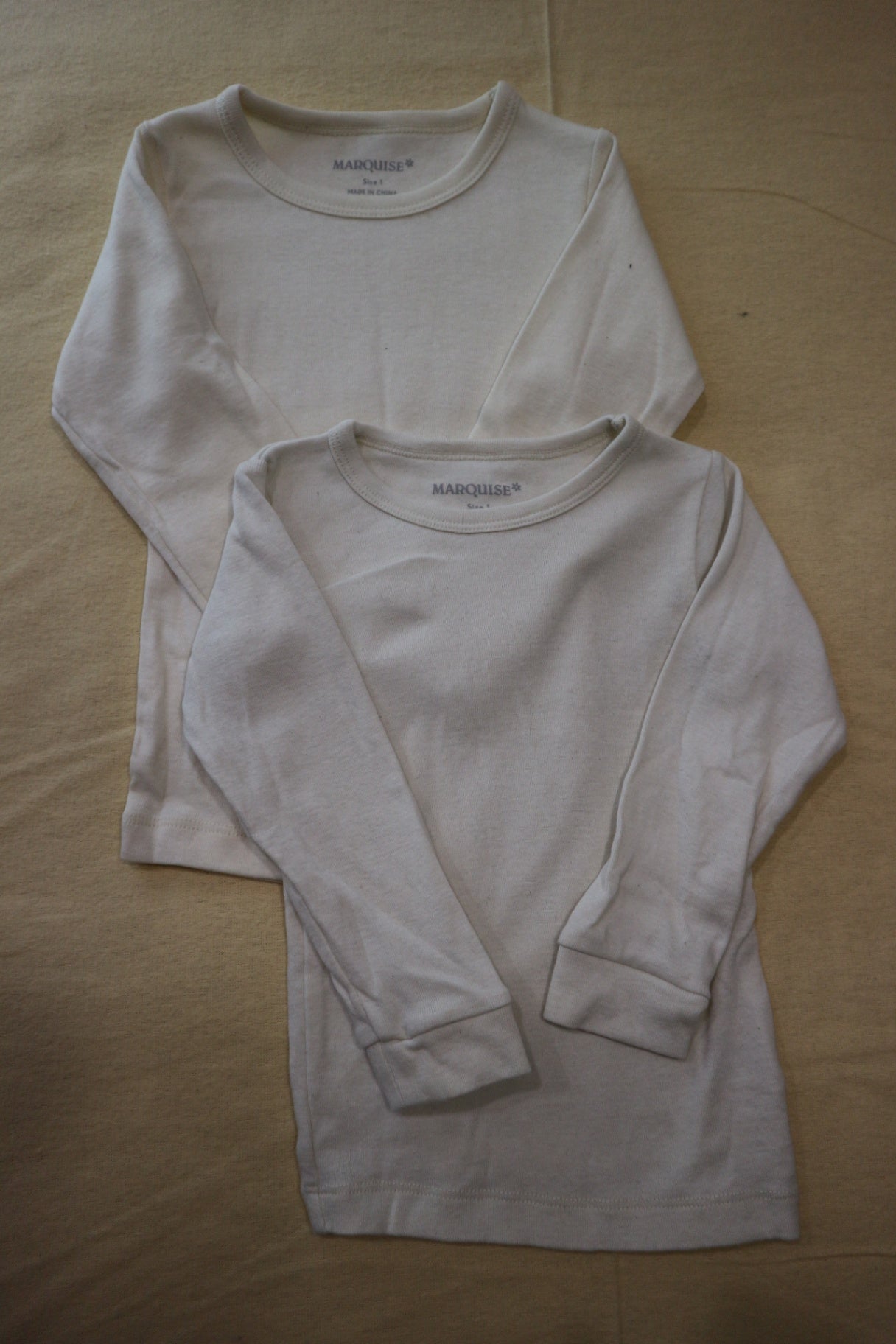 Marquise Long-Sleeve T-Shirt 2 Pack, Cream, 1