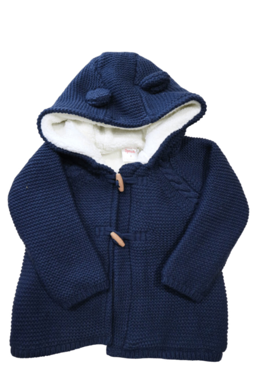 Sprout Cardigan, Navy Blue, 2