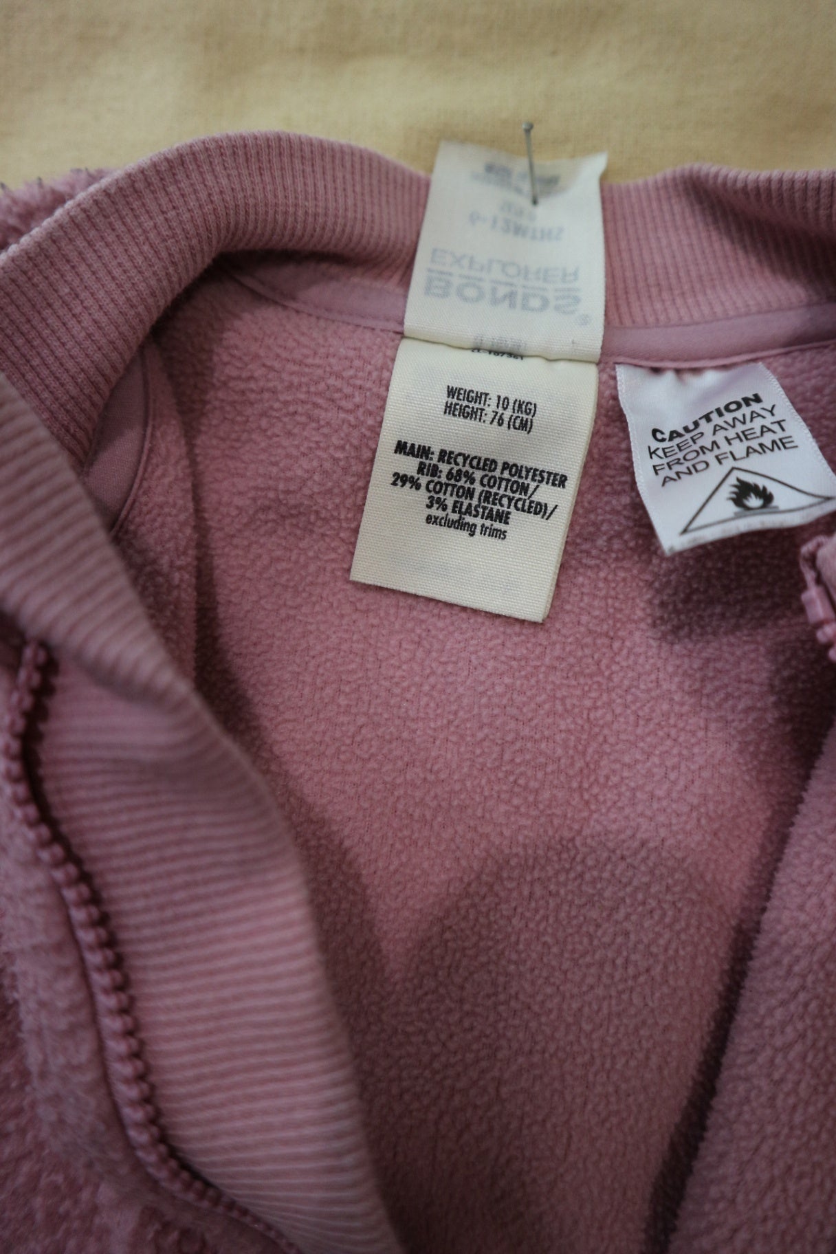 Bonds Explorer Fleece Jumpsuit, Pink, 0