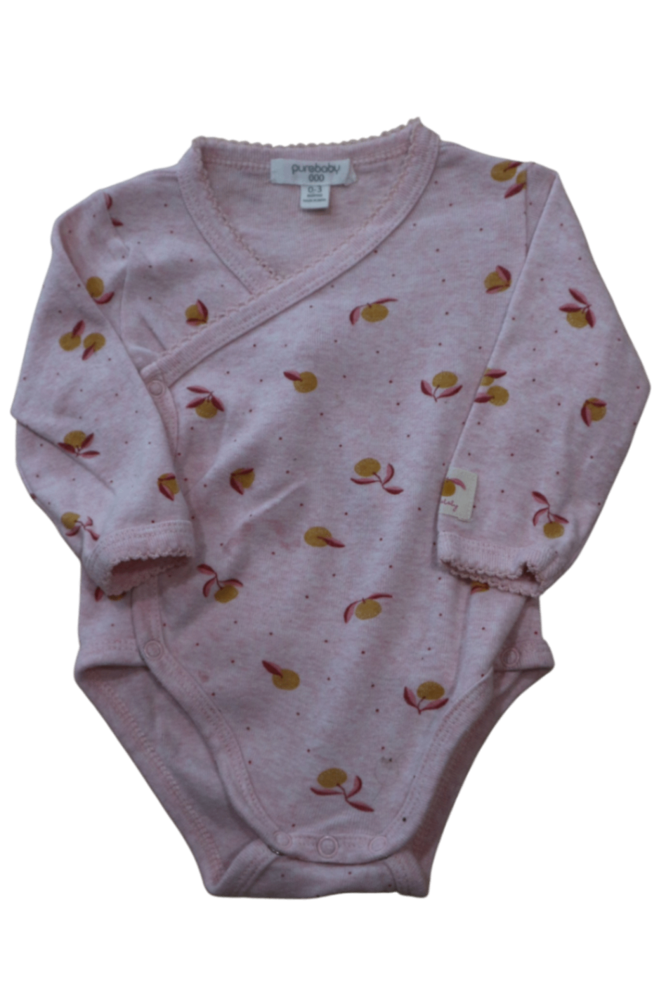 Purebaby Bodysuit, Pink, 000