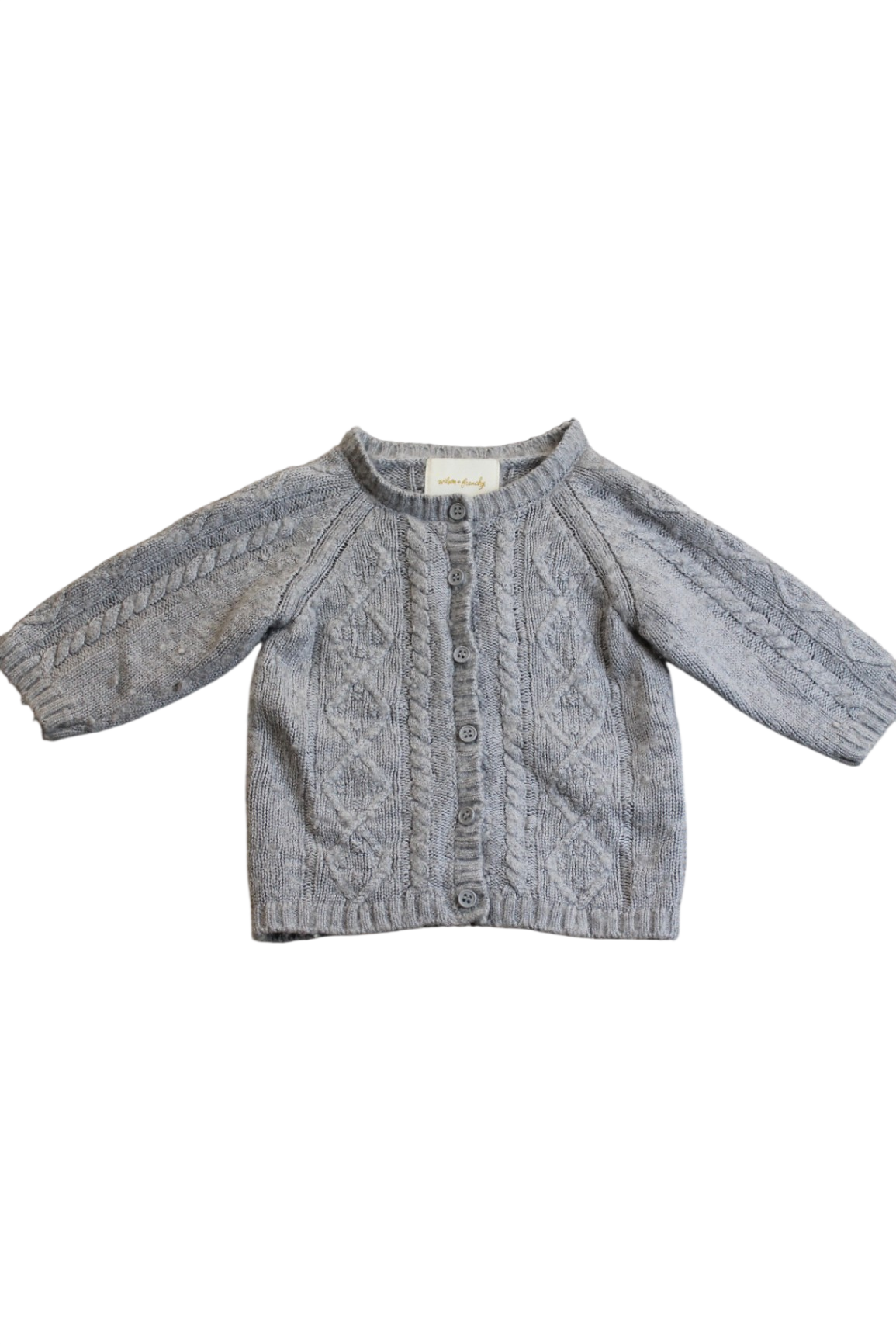 Wilson & Frenchie Knit Cardigan, Grey, 00