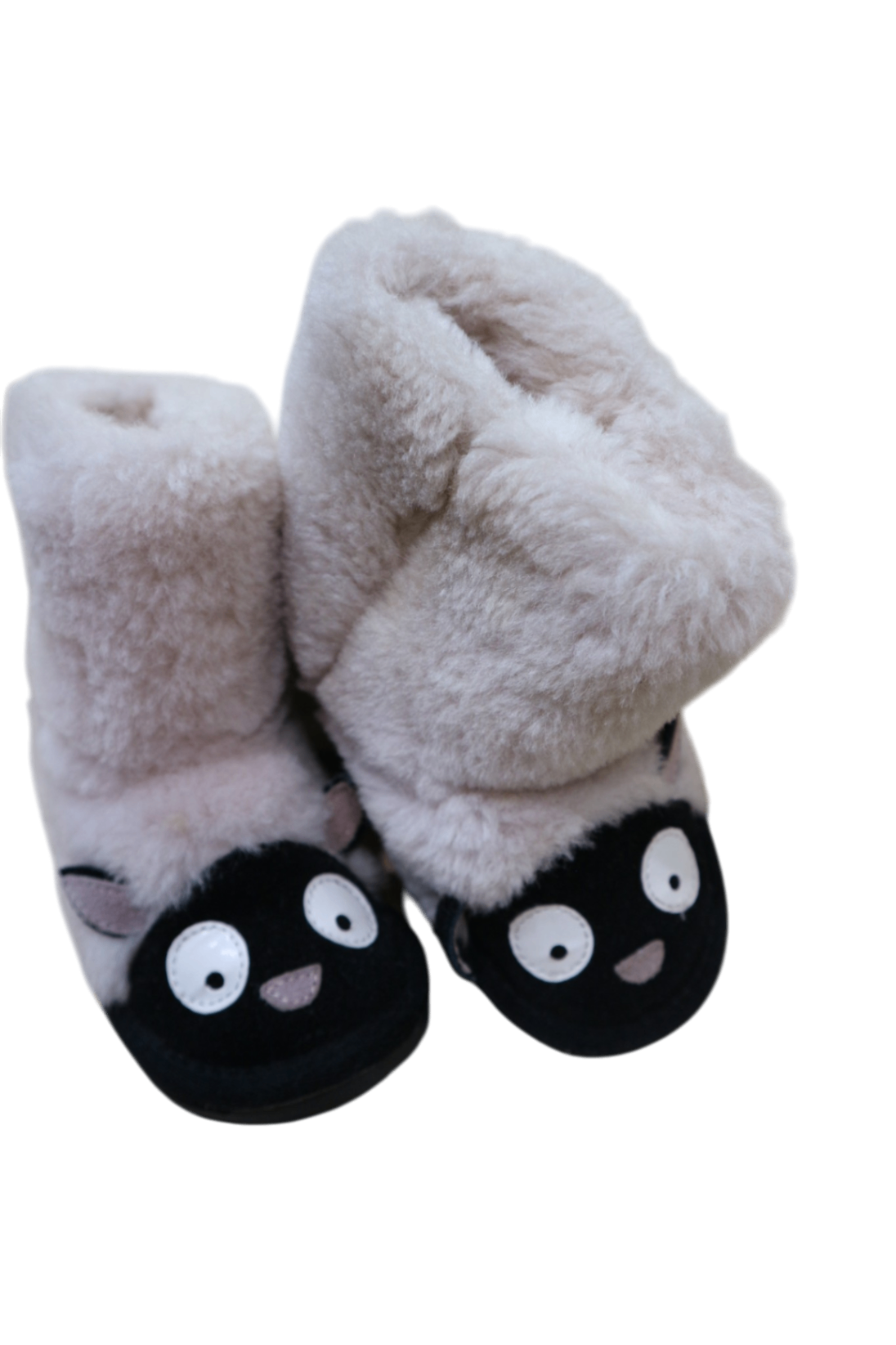UGG Slippers, White, Black, US 7/EUR 24