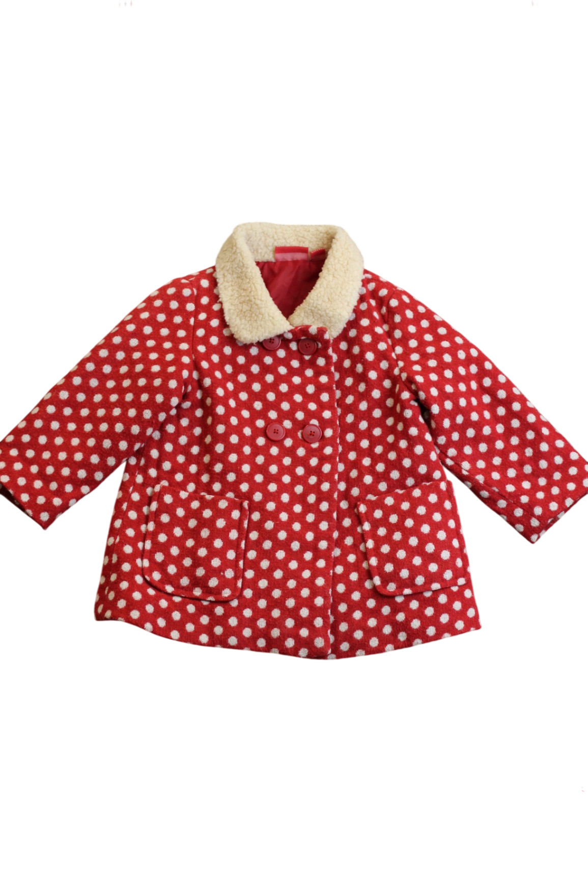 Sprout Coat, Red with white spots, 1