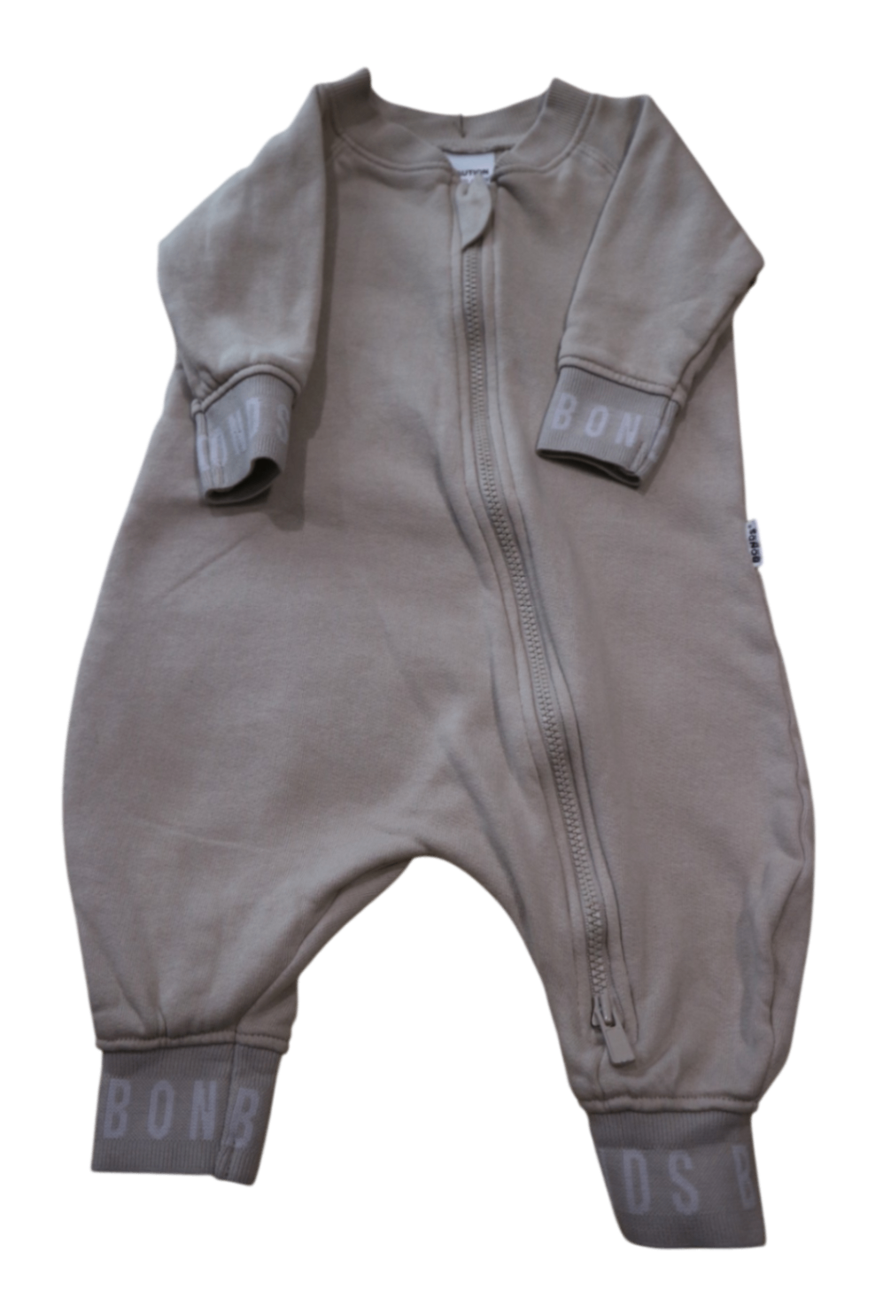 Bonds Fleece Jumpsuit, Beige, 000