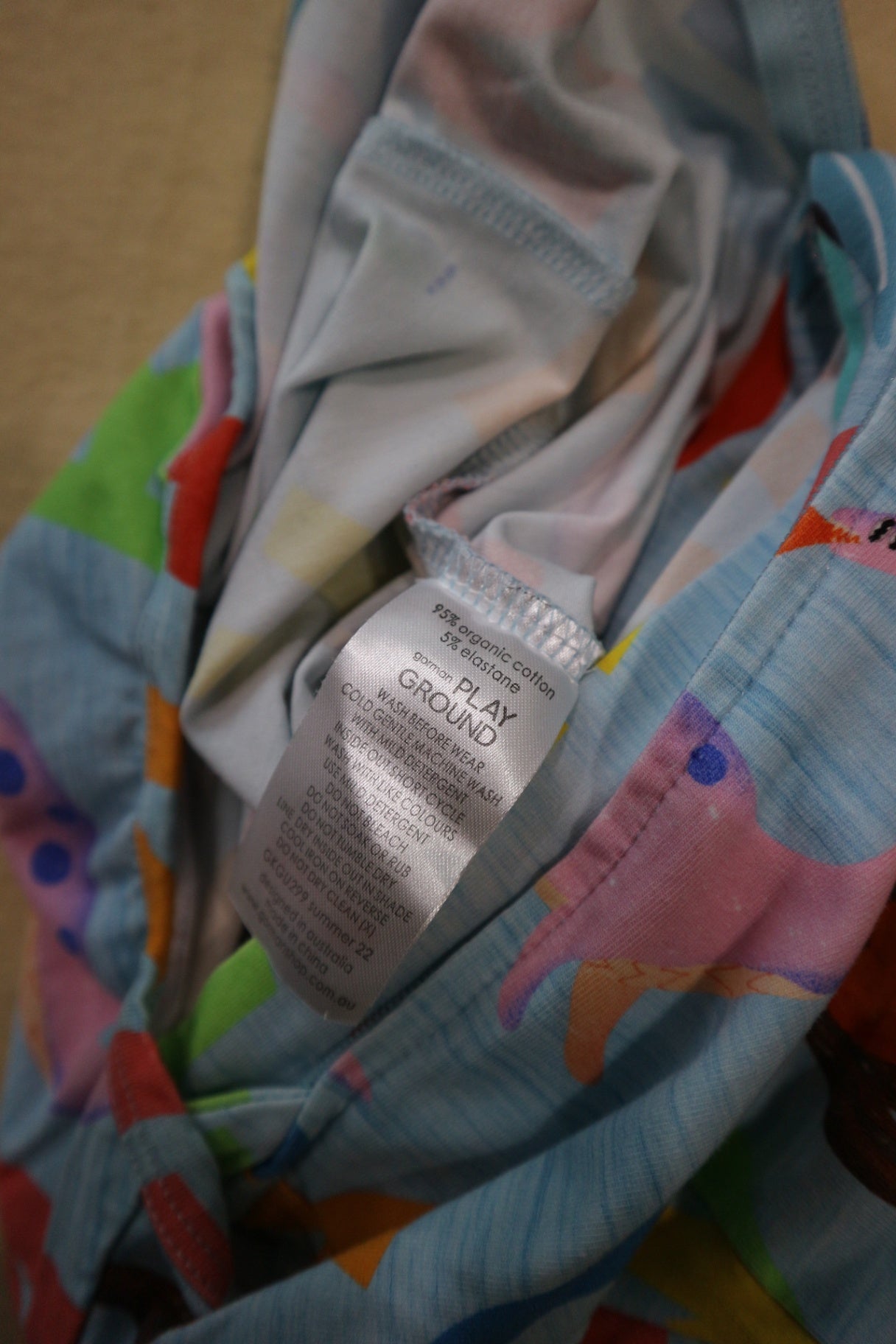 Gorman Playground Boilersuit, Light blue with multicoloured print, 000