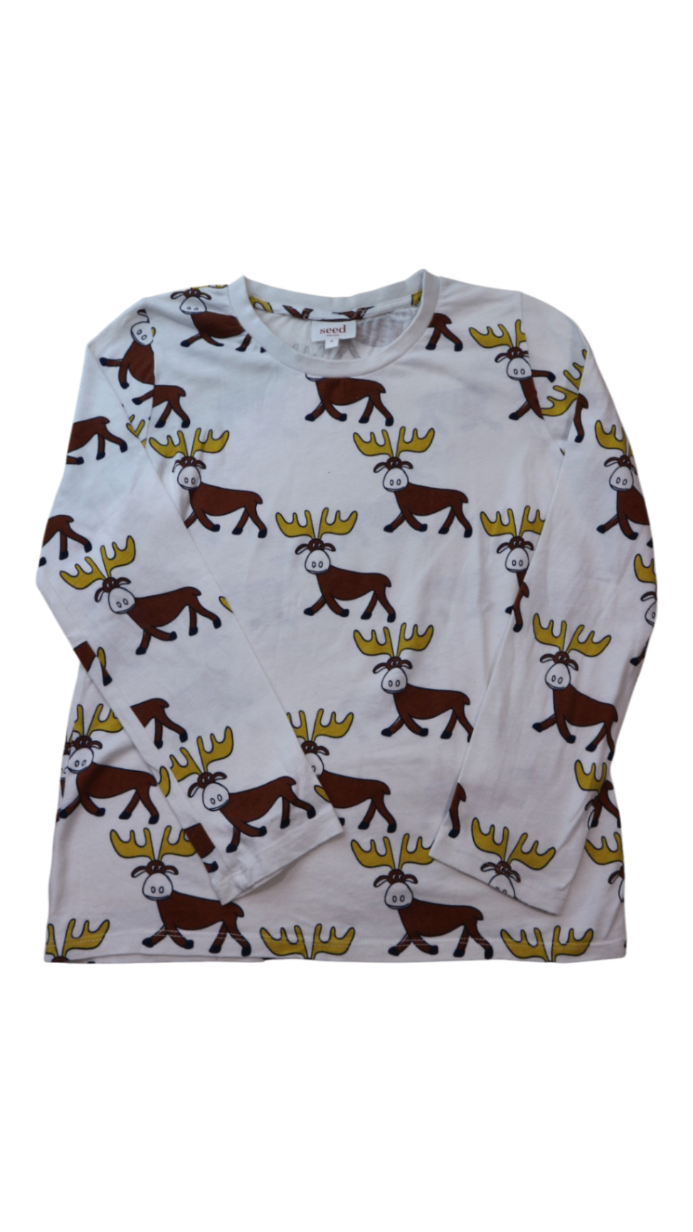Seed Heritage Long-Sleeve T-Shirt, White, 8