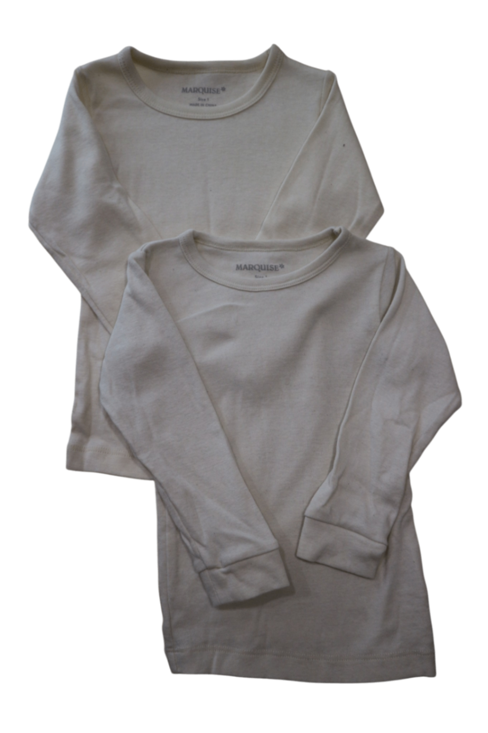 Marquise Long-Sleeve T-Shirt 2 Pack, Cream, 1