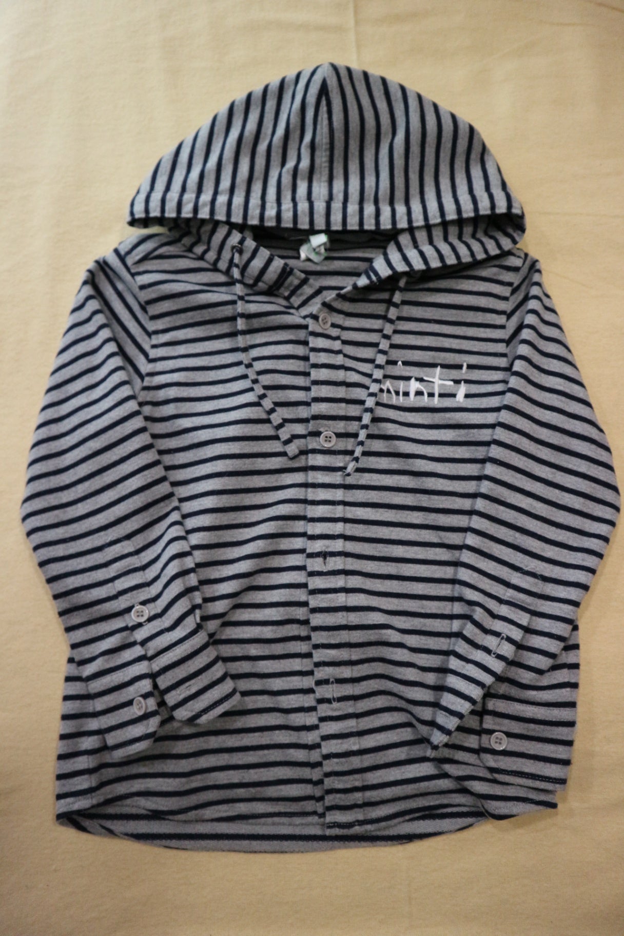 Minti (tags cut) Hoodie, Grey and navy, 5