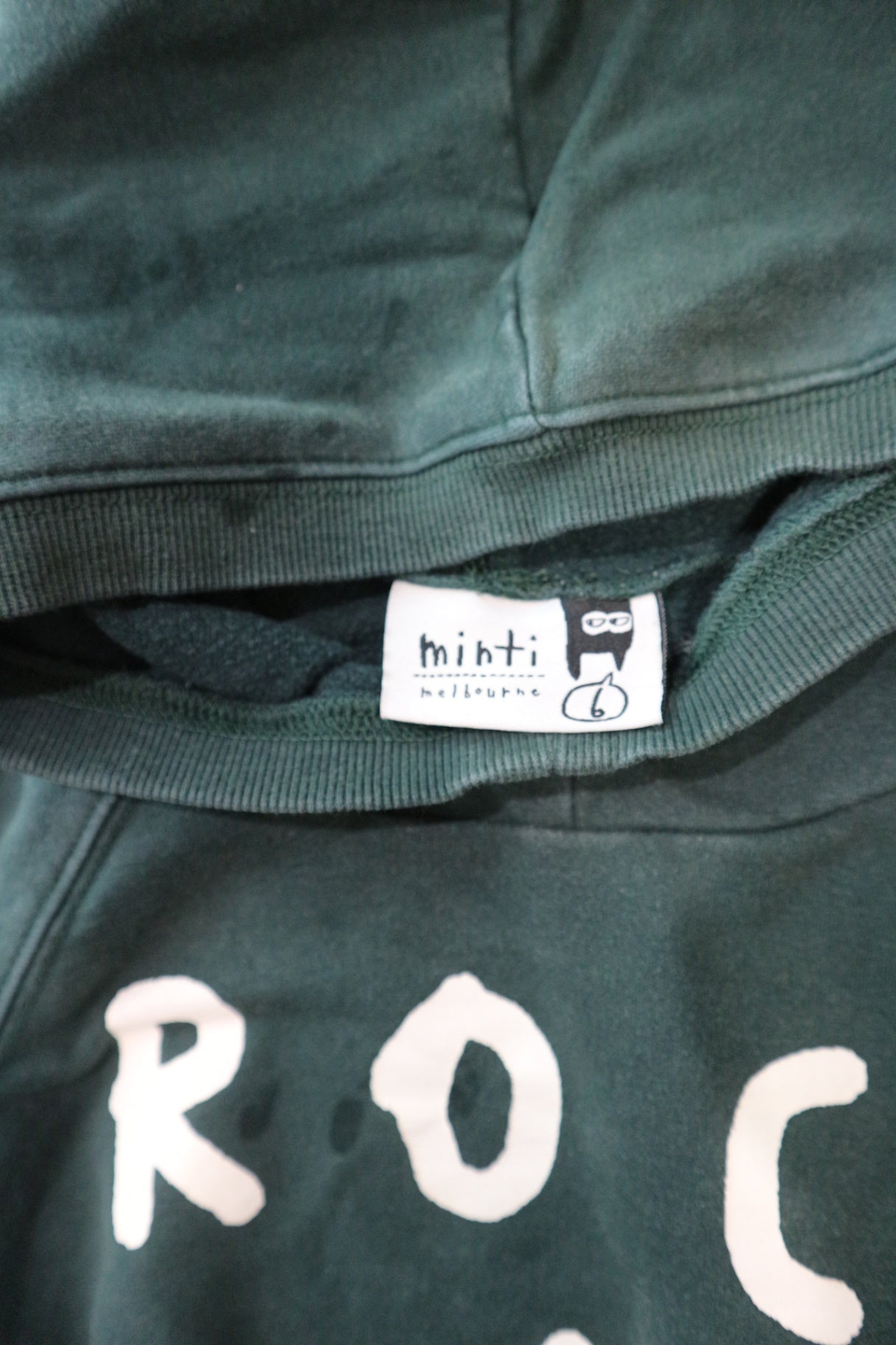Minti Hoodie, Dark teal green, 6