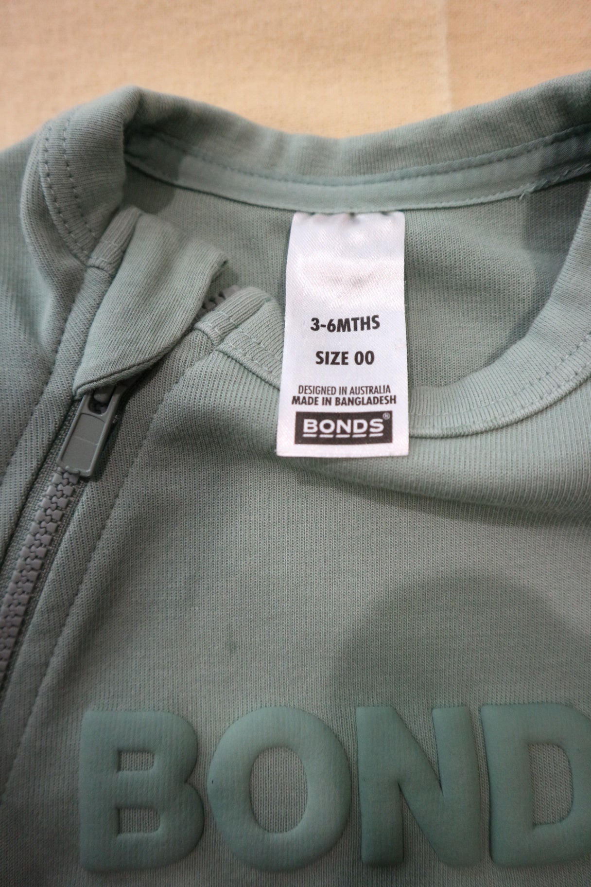 Bonds Fleece Jumpsuit, Sage green, 00