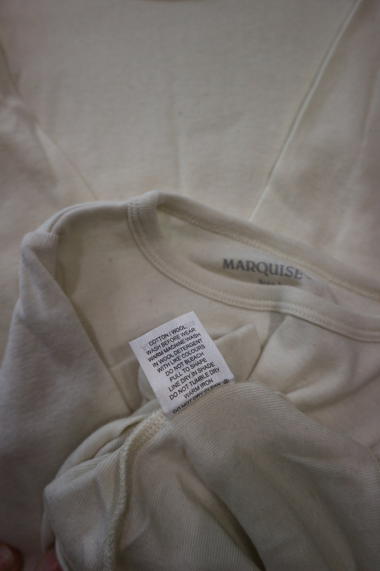 Marquise Long-Sleeve T-Shirt 2 Pack, Cream, 1